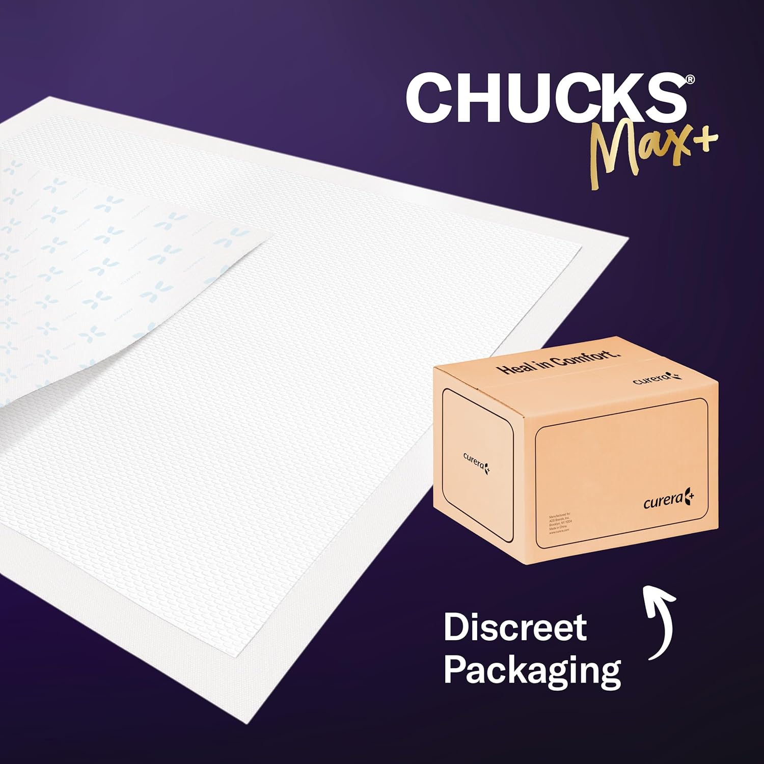 Chucks MAX+ Hospital Bed Pads Disposable Adult 36 x 36 Incontinence Pads - XXX-Large Pee Pads for Elderly Adults. Extra Heavy Duty Absorbency + Breathable Soft Padding, Repositioning Underpads 10-Pack - Image 8