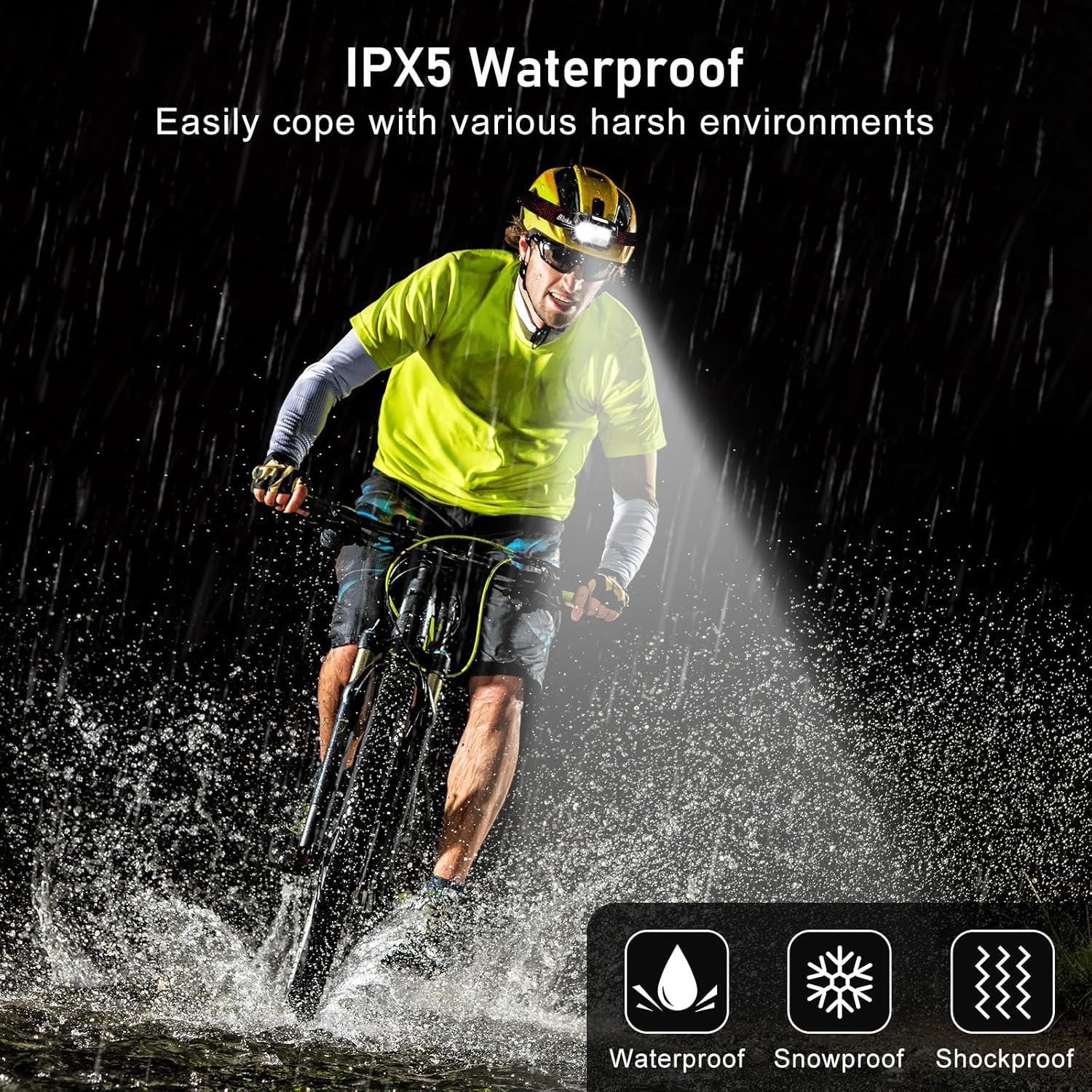 Blukar LED Headlamp Rechargeable,2000L Super Bright Headlight with Motion Sensor -Dimmable Brightness,8 Modes,Spotlight&Floodlight&Red Light Combination,IPX5 Waterproof for Hiking,Camping - 2 Pack - Image 7