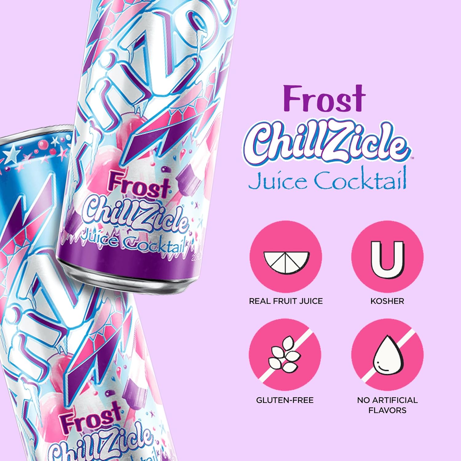 AriZona Frost Chillzicle, Fruit Juice Drink - Big Can, 22 Fl Oz (Pack of 12) - Image 3
