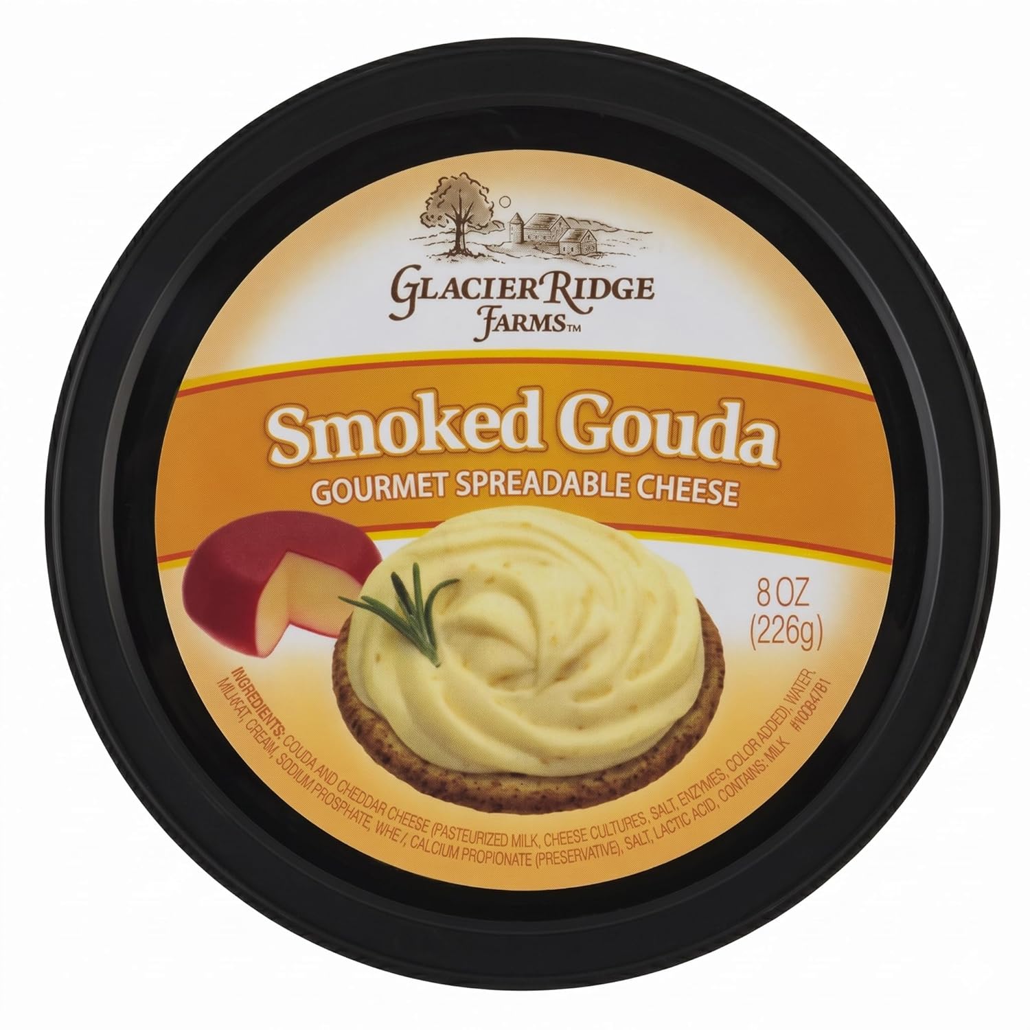 Glacier Ridge Farms Smoked Gouda Gourmet Spreadable Cheese 8oz (One Cup)