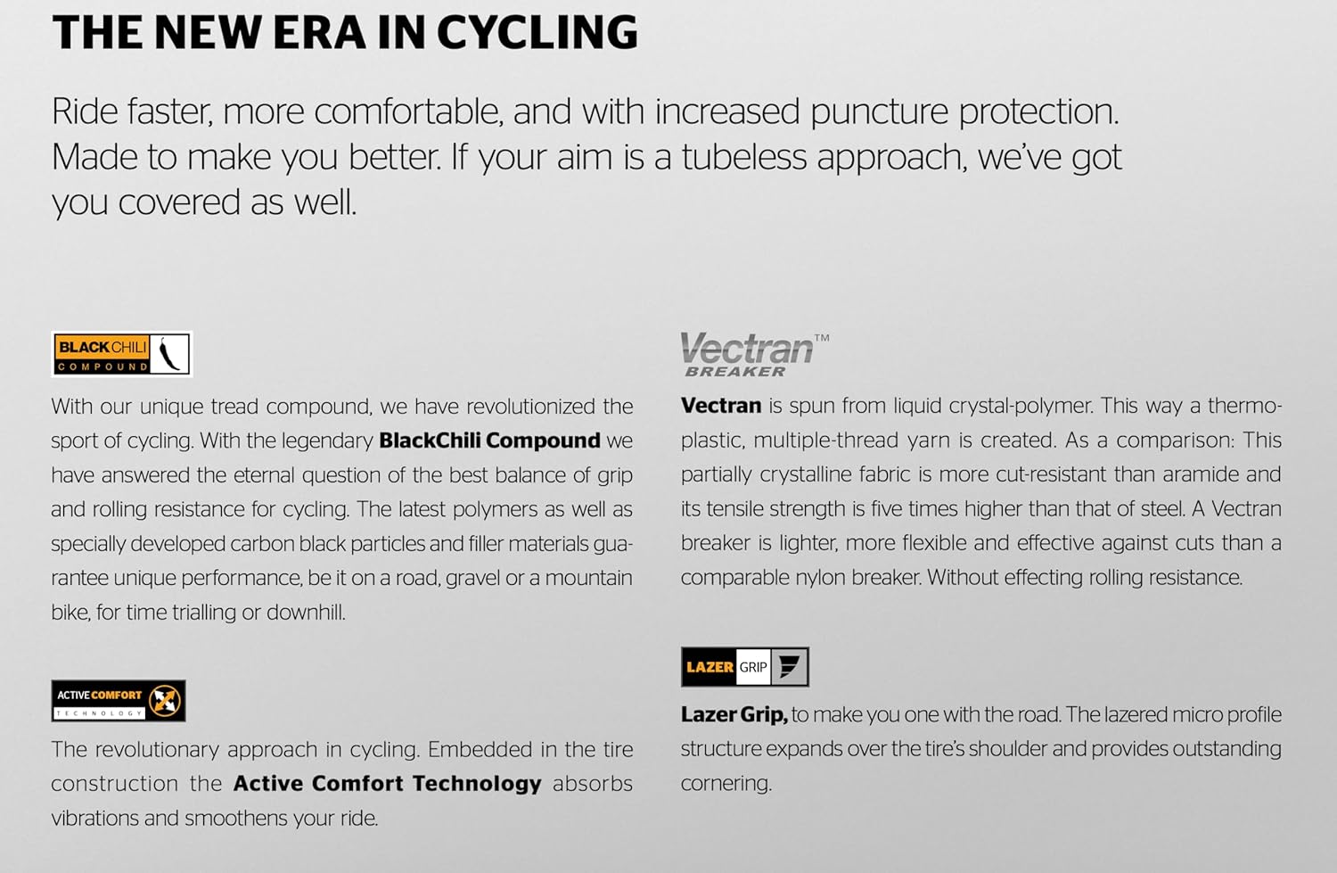 Continental Grand Prix 5000 - Road Bike Tire | The Best Allrounder in the Field - BlackChili, Vectran Breaker, LazerGrip, Active Comfort Technology - Image 2