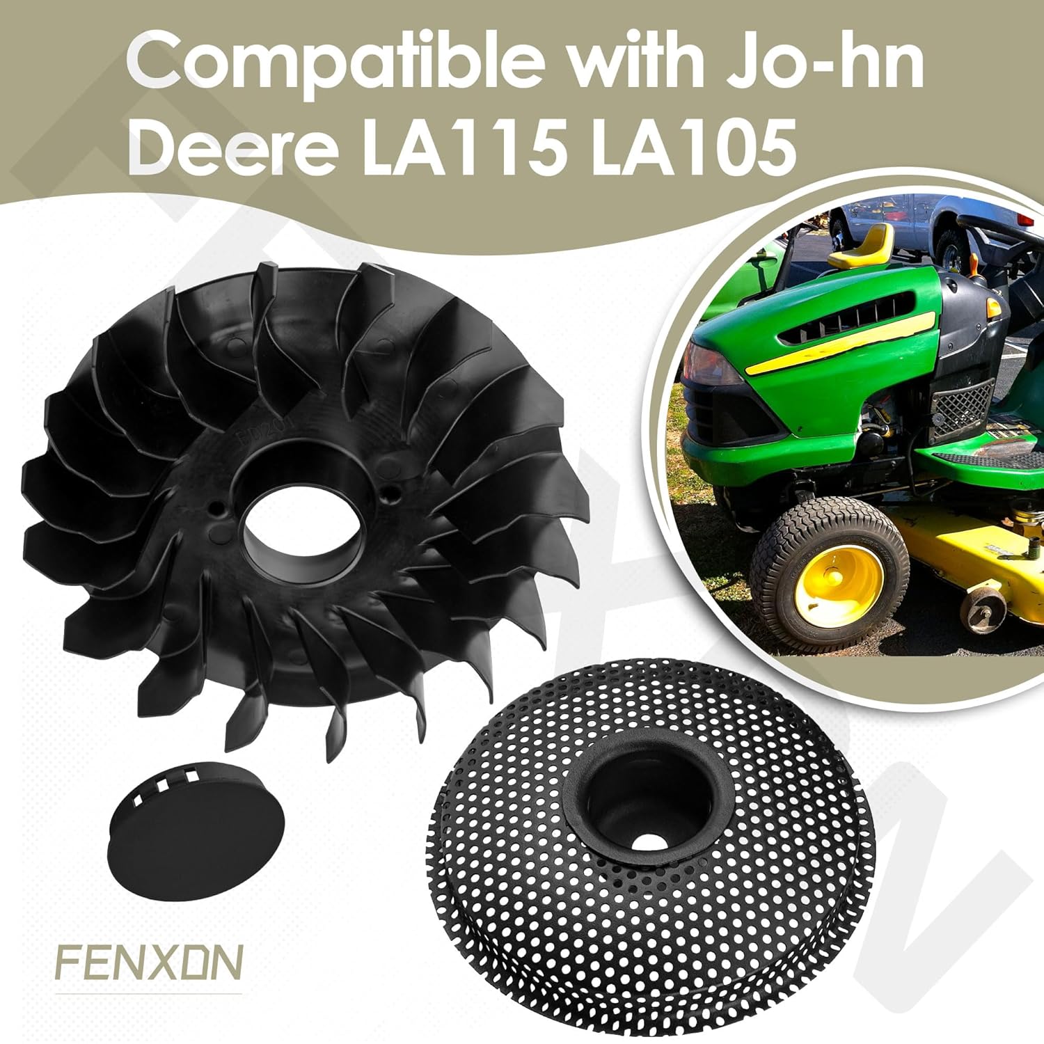 796201 Flywheel Fan for BS Most 319000, 31A000 Model Engines, 2” Lawn Mower Fan Replaces Old 699708, 794436, 699043, 697853, 695492, 695056, 796083 - Image 4
