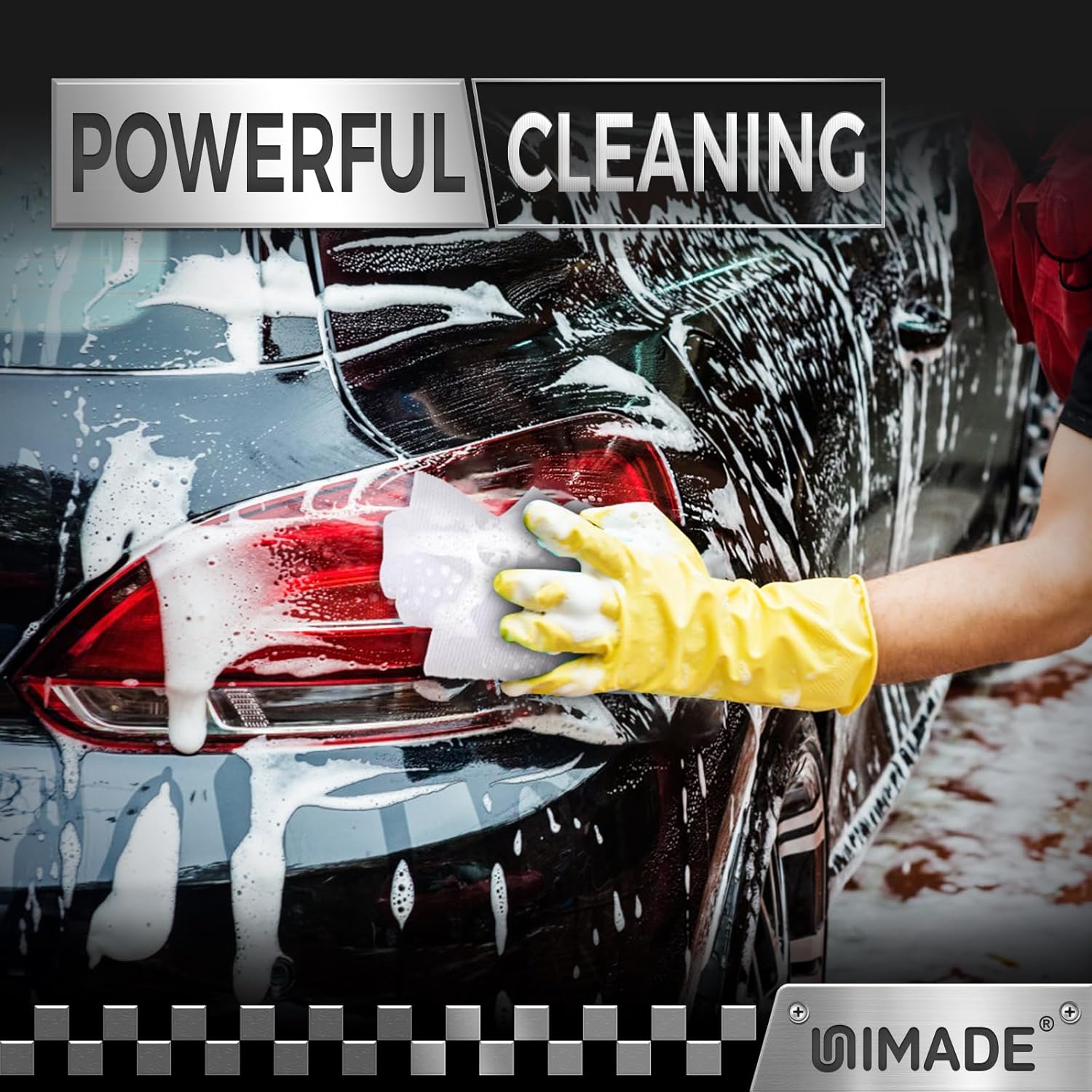 UNIMADE Shop Towels, 100 Pack Commercial Grade Work Rags Microfiber Towels for Cars Cleaning Rags Bulk Detailing Cloth for Automotive Bar Mechanic Restaurant Garage Housekeeping, 11.5"x 11.5", White - Image 5