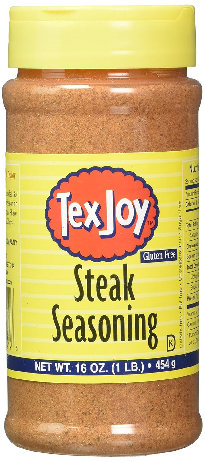 Texjoy Original Steak Seasoning No MSG 16 Oz (Pack of 2)
