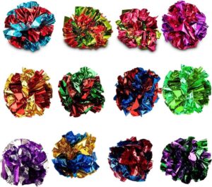 SunGrow 12 Pack Cat Crinkle Balls &...