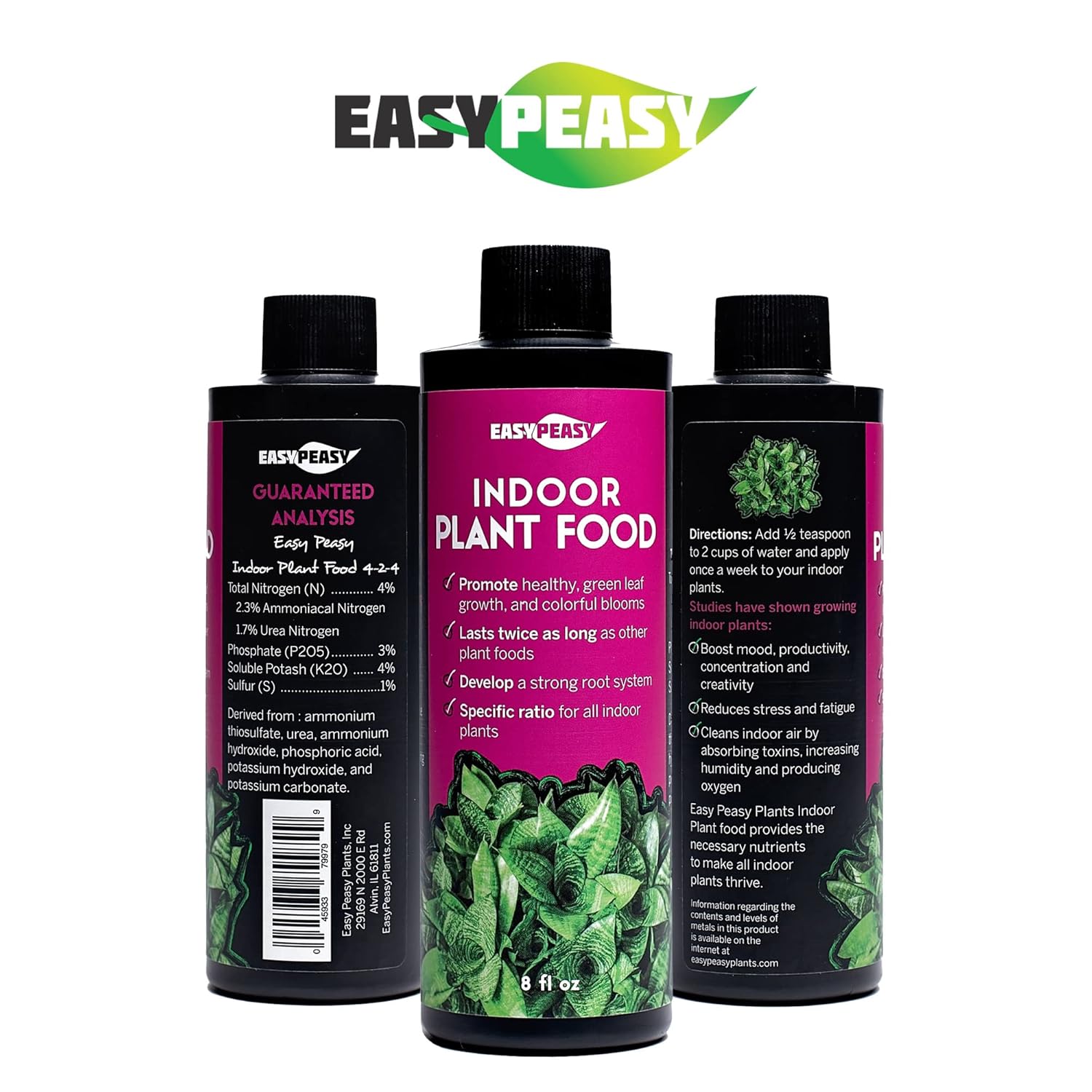 Liquid All Purpose Indoor Plant Food | 4-3-4 Nutrient Fertilizer for Indoor Potted Plants | Specifically Formulated for Live Houseplants - Image 2