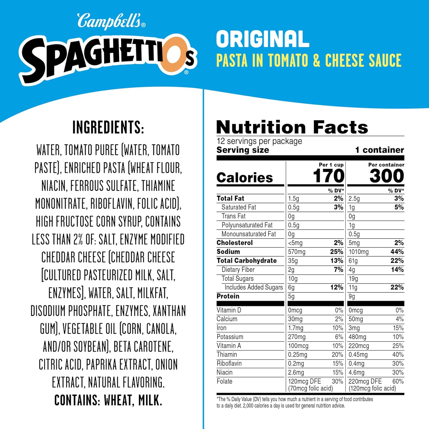 SpaghettiOs Original Canned Pasta, 15.8 oz Can (Pack of 12) - Image 2