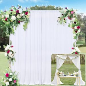 10x10FT White Backdrop Curtains for...
