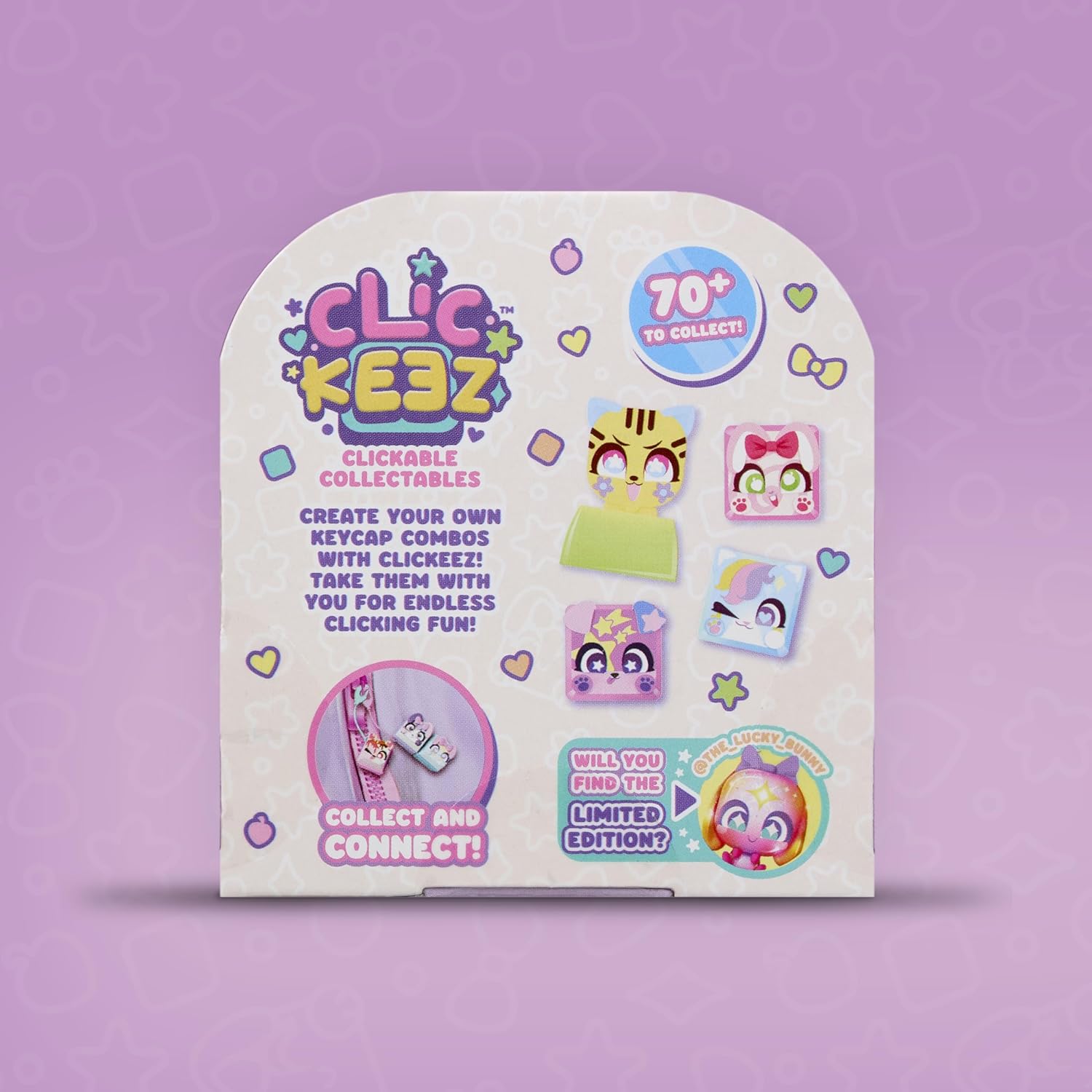 Clickeez 2-Pack | 2 Collectible Character Keyboard Keys Click and Clack | Create Your Own Keychain | Ages 6+ - Image 2