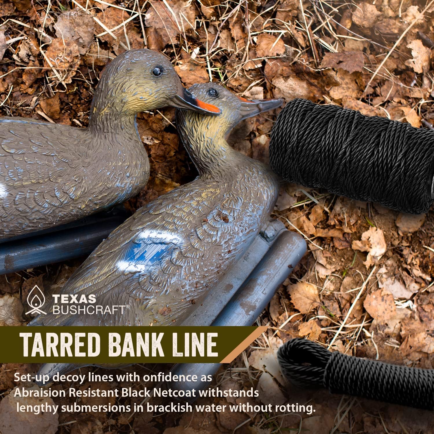 Texas Bushcraft Tarred Bank Line Twine - #36 Black Nylon String for Fishing, Camping and Outdoor Survival – Strong, Weather Resistant Bankline Cordage for Trotline - Image 5