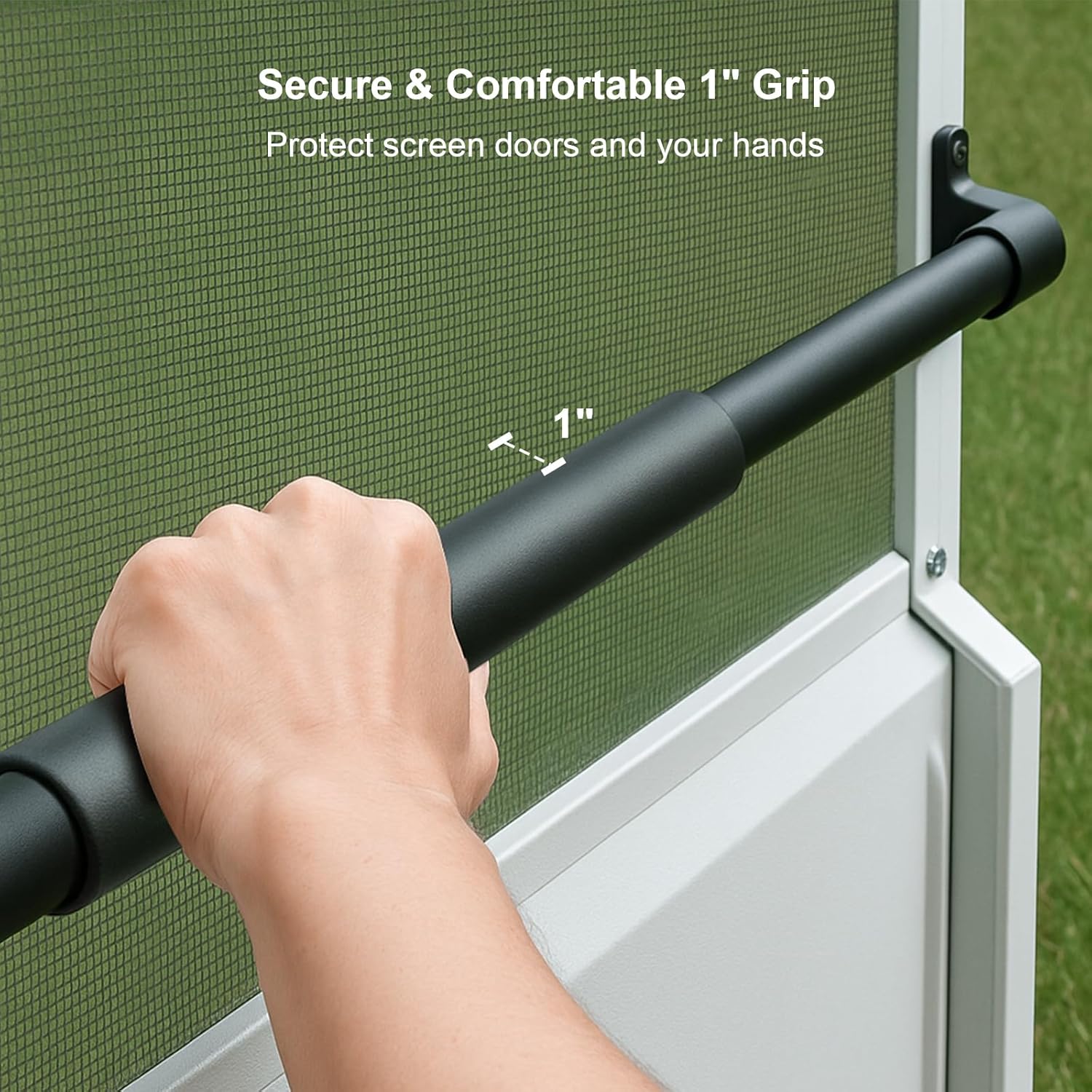 Aluminum RV Screen Door Handle 17-29" Adjustable Crossbar, Sturdy Metal Camper Entry Door Support Cross Bar for Ergonomic Grab and Push, Travel Trailer Accessories for Inside - Image 5