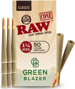 RAW Cones 1 1/4 Size: 50 Pack Paten...
