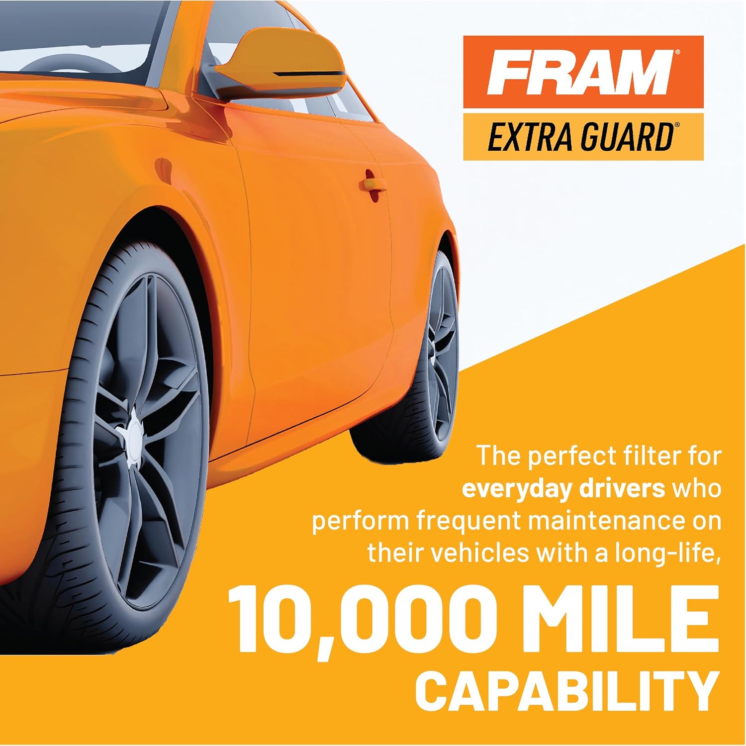 FRAM Extra Guard PH8A 10K Mile Change Automotive Replacement Interval Spin-On Engine Oil Filter for Select Vehicle Model Years, Vehicle Engine Protection Oil Filter for Everyday Drivers - Image 5