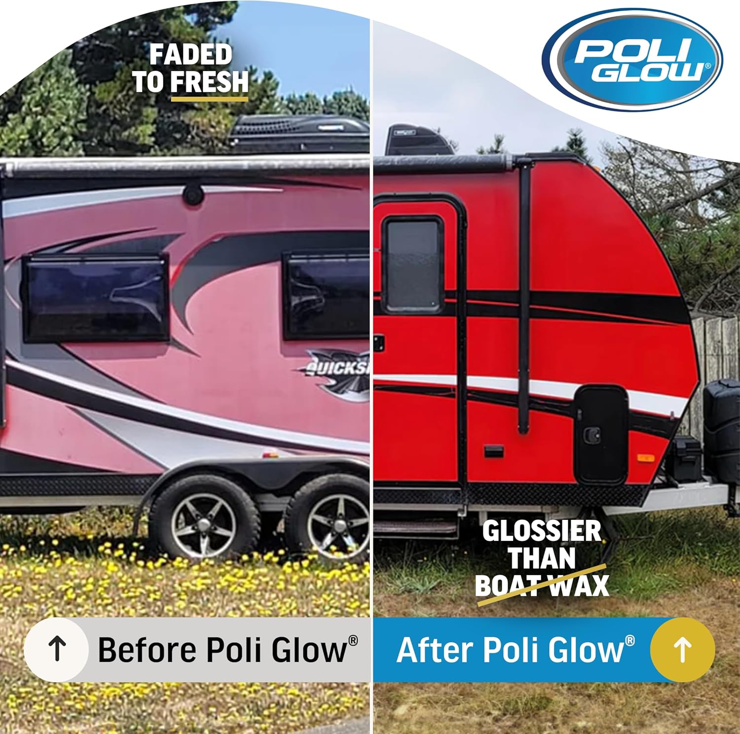 Poli Glow Deluxe Boat & RV Restoration Kit–Removes Oxidation, Seals & Protects–Restores High-Gloss Shine to Fiberglass & Gelcoat–New Liquid or Classic Powder Poli Ox–Easy, Long-Lasting 6-in-1 System - Image 6