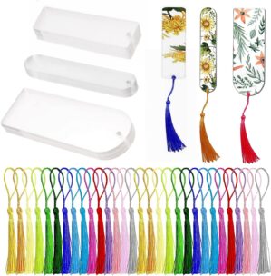 30PCS Acrylic Bookmark Blanks, Clea...