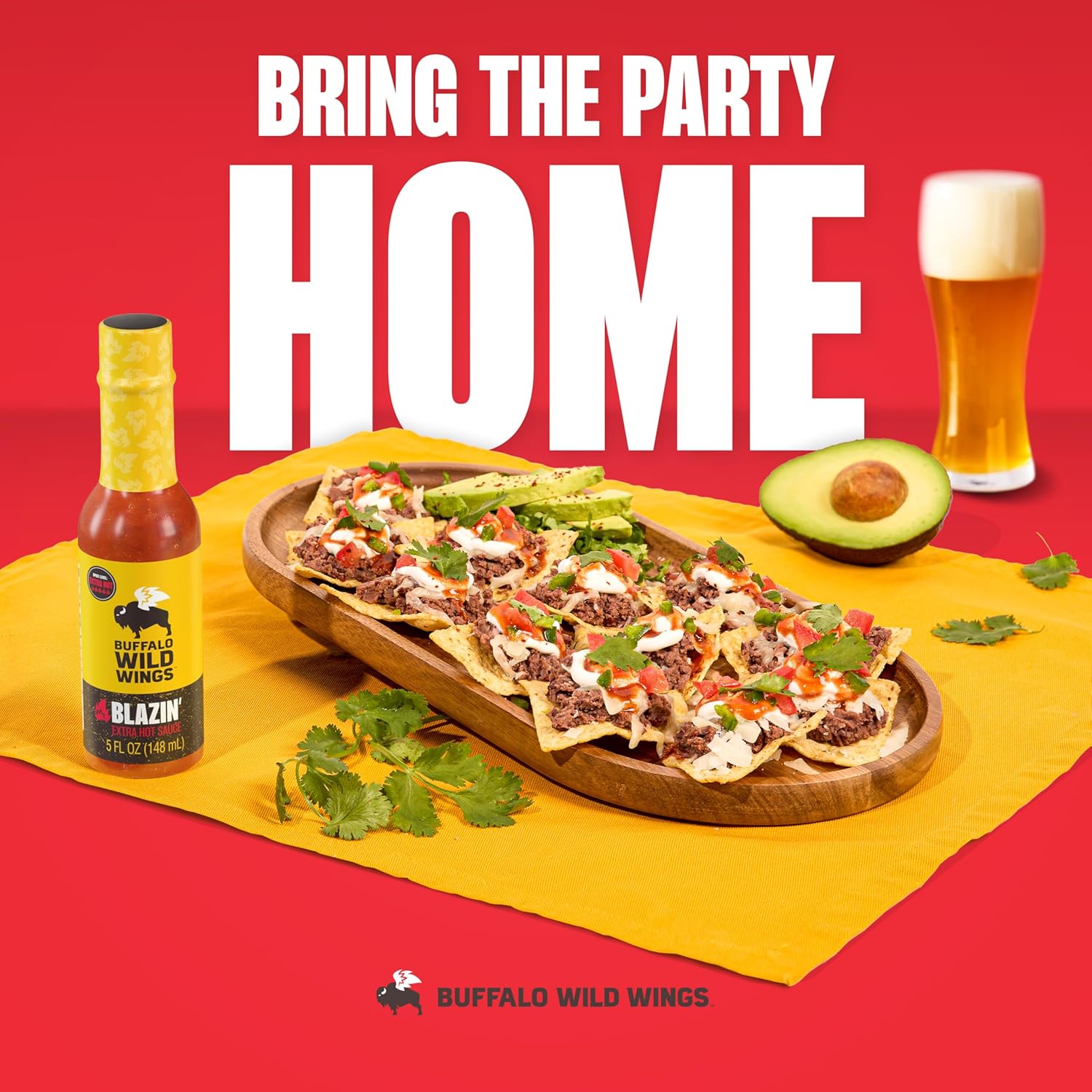 Buffalo Wild Wings Blazin' Hot Sauce, 5 fl oz, Extra Hot Dipping Sauce, Marinade and Seasoning for Chicken Wings and Pork Ribs, Made with Spicy Cayenne and Scorpion Peppers - Image 8