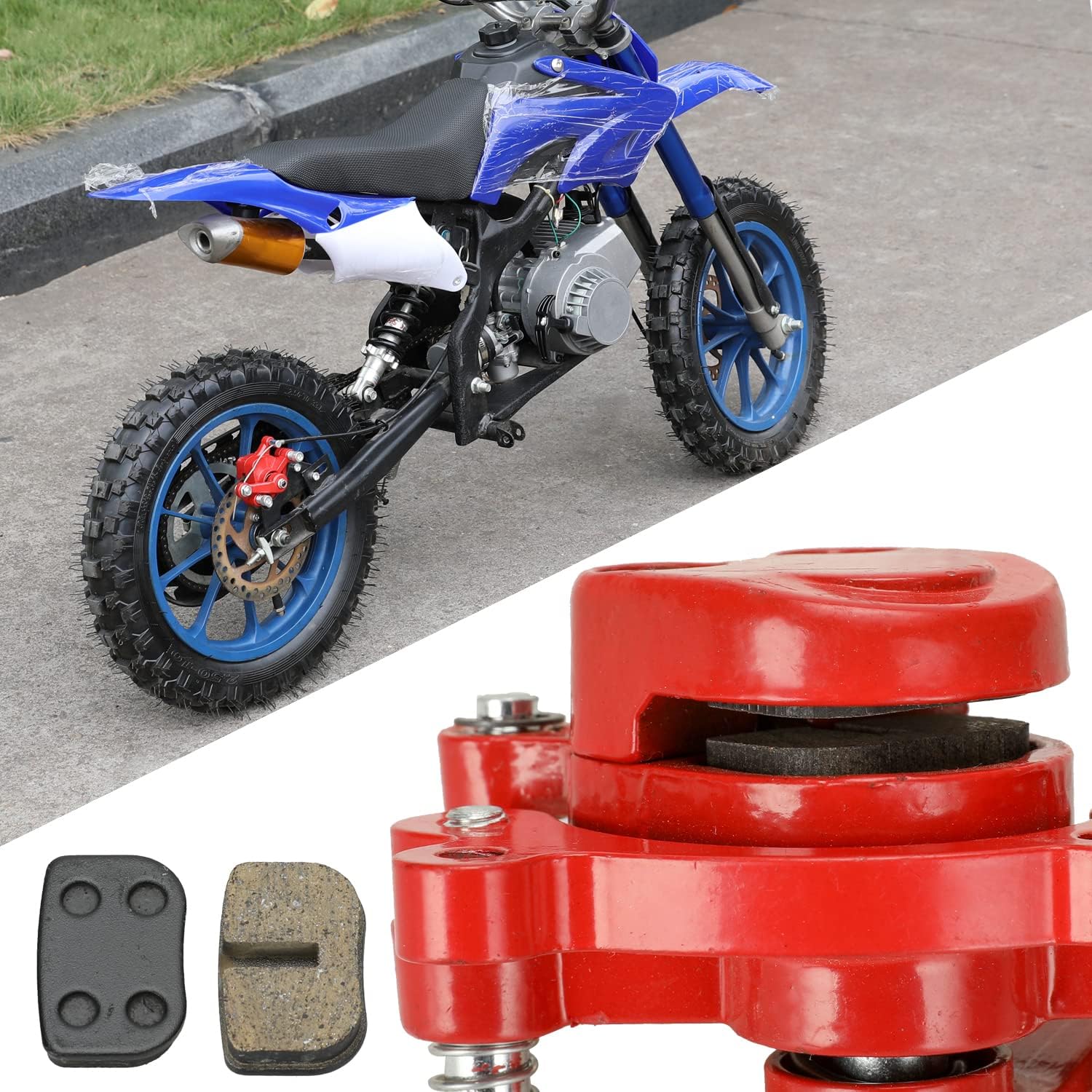 YOXUFA Mini Bike Disc Brake Pads for 79cc 97cc 100cc 105cc Coleman CT100U CC100X Baja Doodle Bug DB30 Motovox MBX10 Monster Moto MMB80 MMB105 49cc 50cc SYX Moto Mototec Pocket Dirt Bike ATV Parts - Image 3