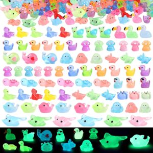 100 Pcs Mini Resin Animals Mini Fig...