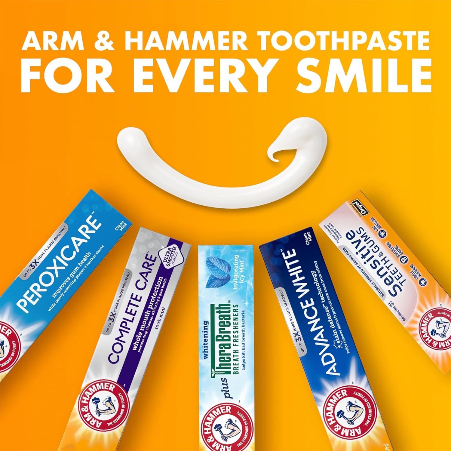 ARM & HAMMER Advance White Toothpaste, Teeth Whitening Baking Soda Toothpaste with Stain Defense Technology and Fluoride, Clean Mint Flavor, 6.0 Oz (4 Pack) - Image 10