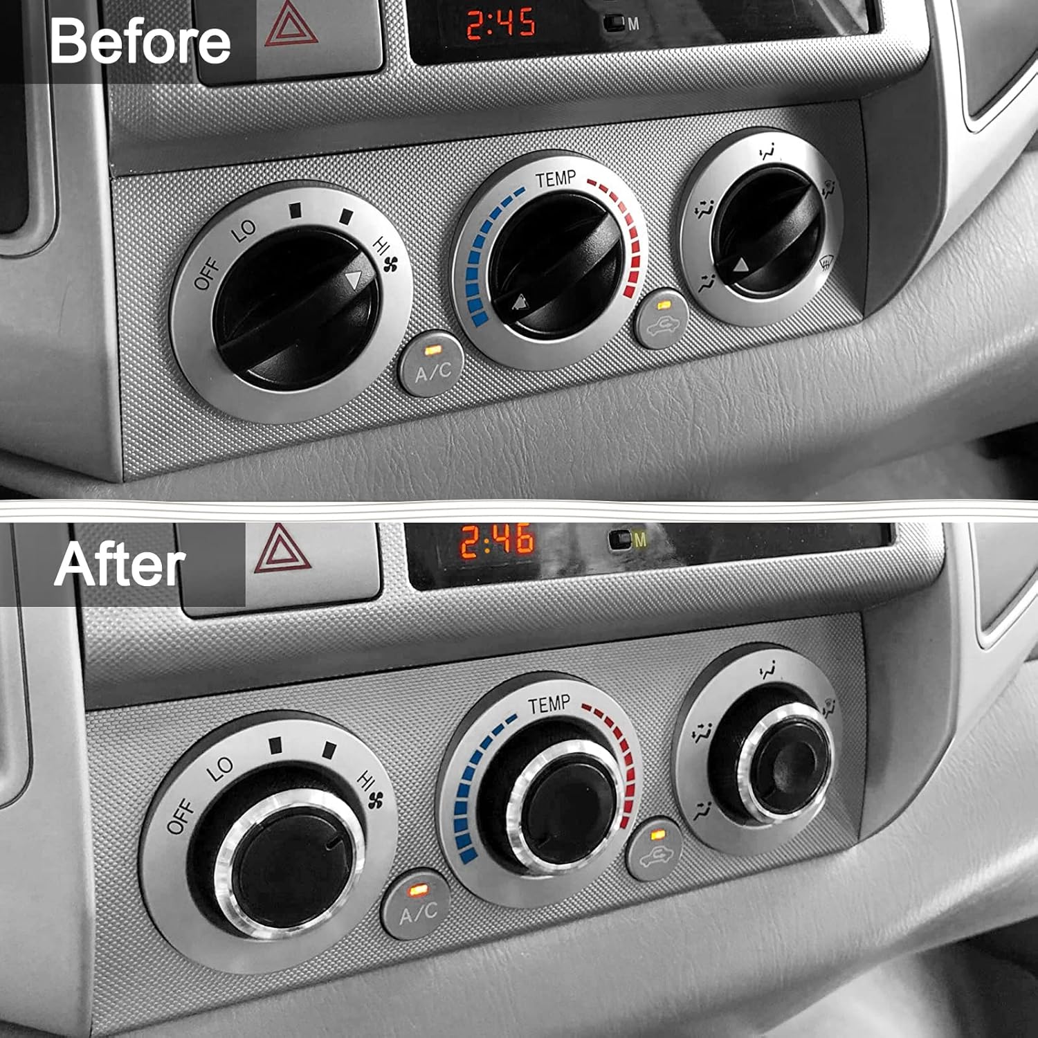 JDMCAR Compatible with Toyota Tacoma 2005-2015 A/C Air Conditioning Control Switch Knob Button, HVAC Control Knob Tacoma Heater Temperature HVAC Fan Control Knob - (A Set of 3 Knobs) - Image 6