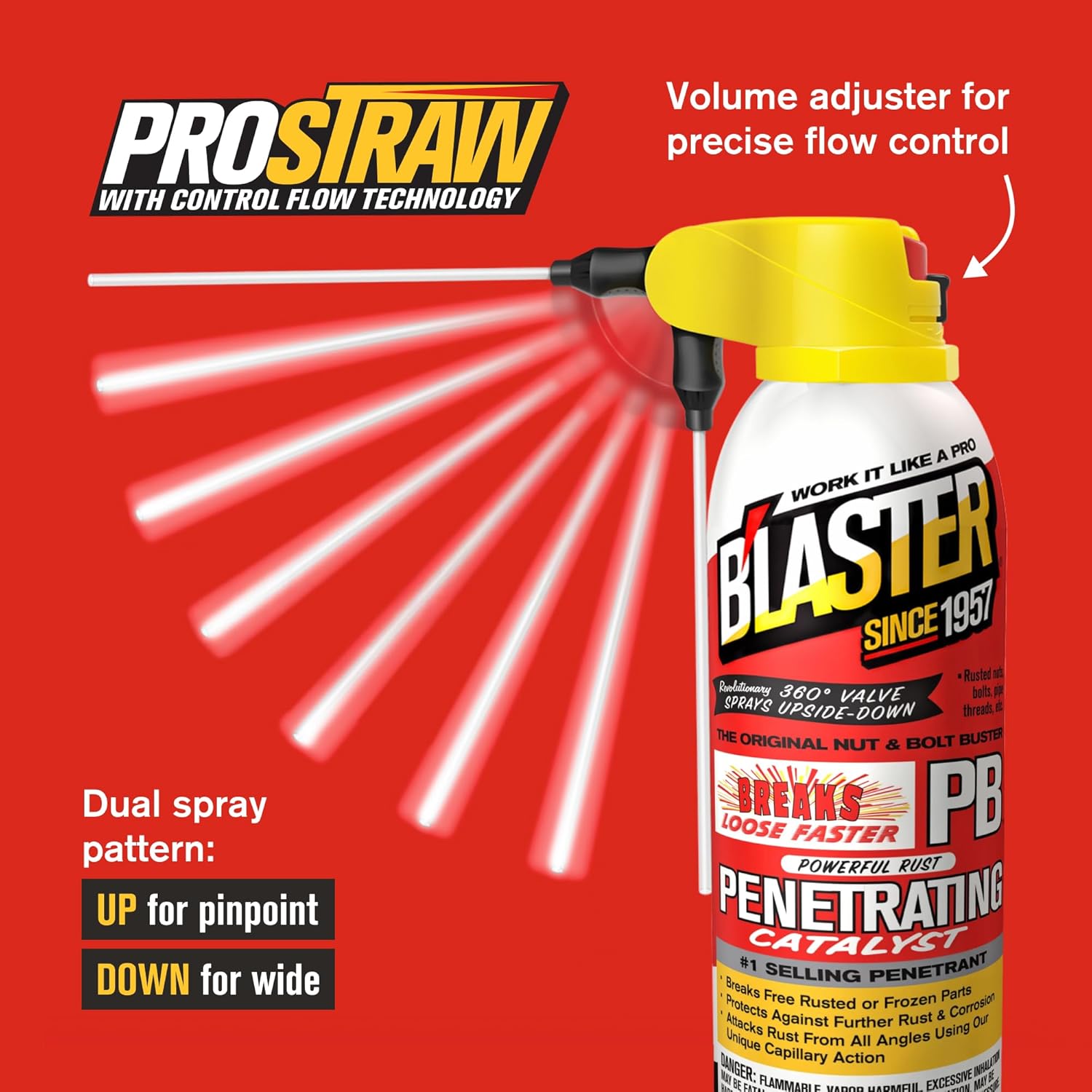 PB Blaster Penetrating Oil Spray, 11 oz Aerosol Cans (12-Pack) – Rust Remover & Bolt Loosener for Stuck Nuts, Bolts & Rusted Parts – Penetrating Catalyst for Automotive & Mechanical Use - Image 5