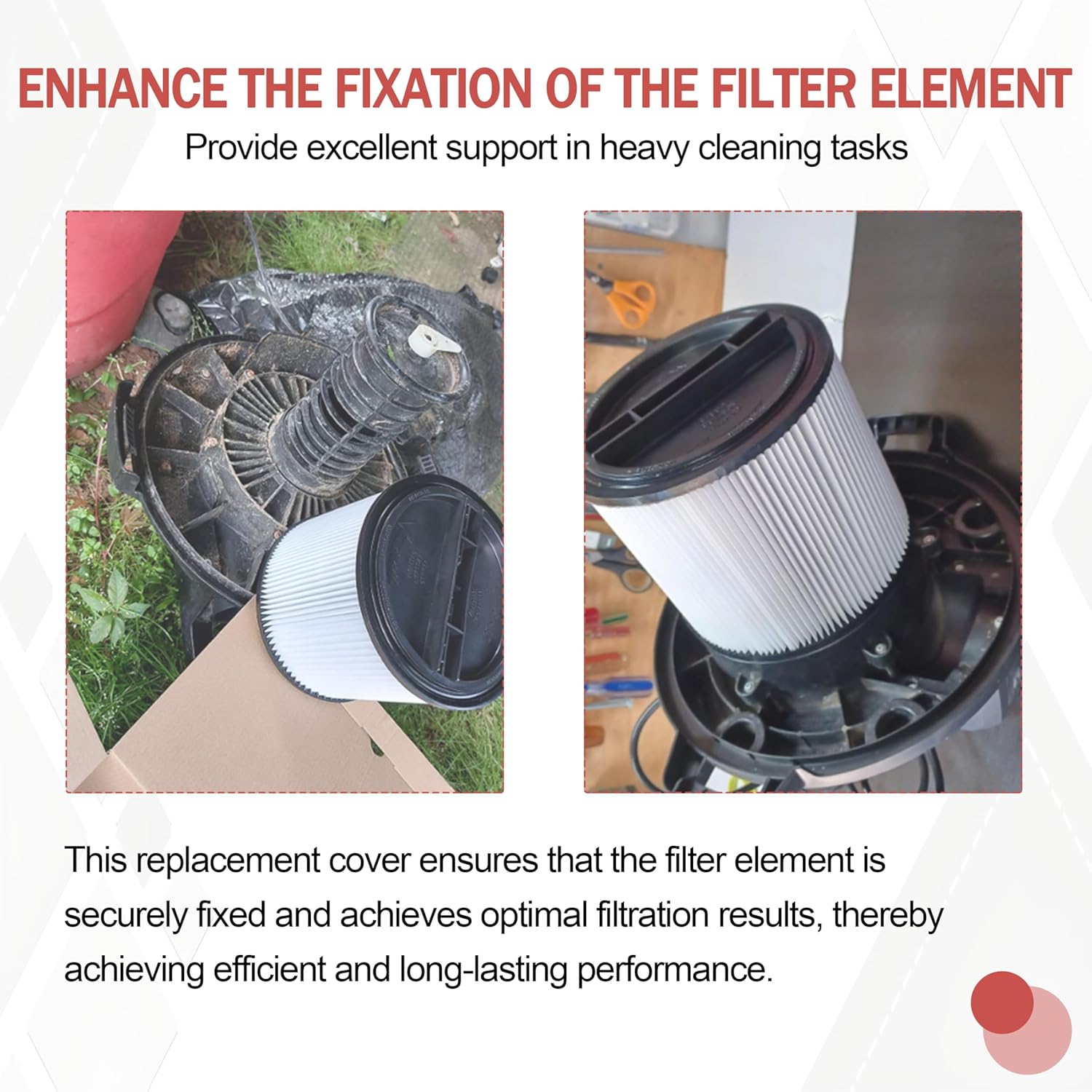 #3008000 Replacement Filter Retainer Cover for Shop Vac 90304 Filter,Wet and Dry Vacuum Cleaner - Image 5