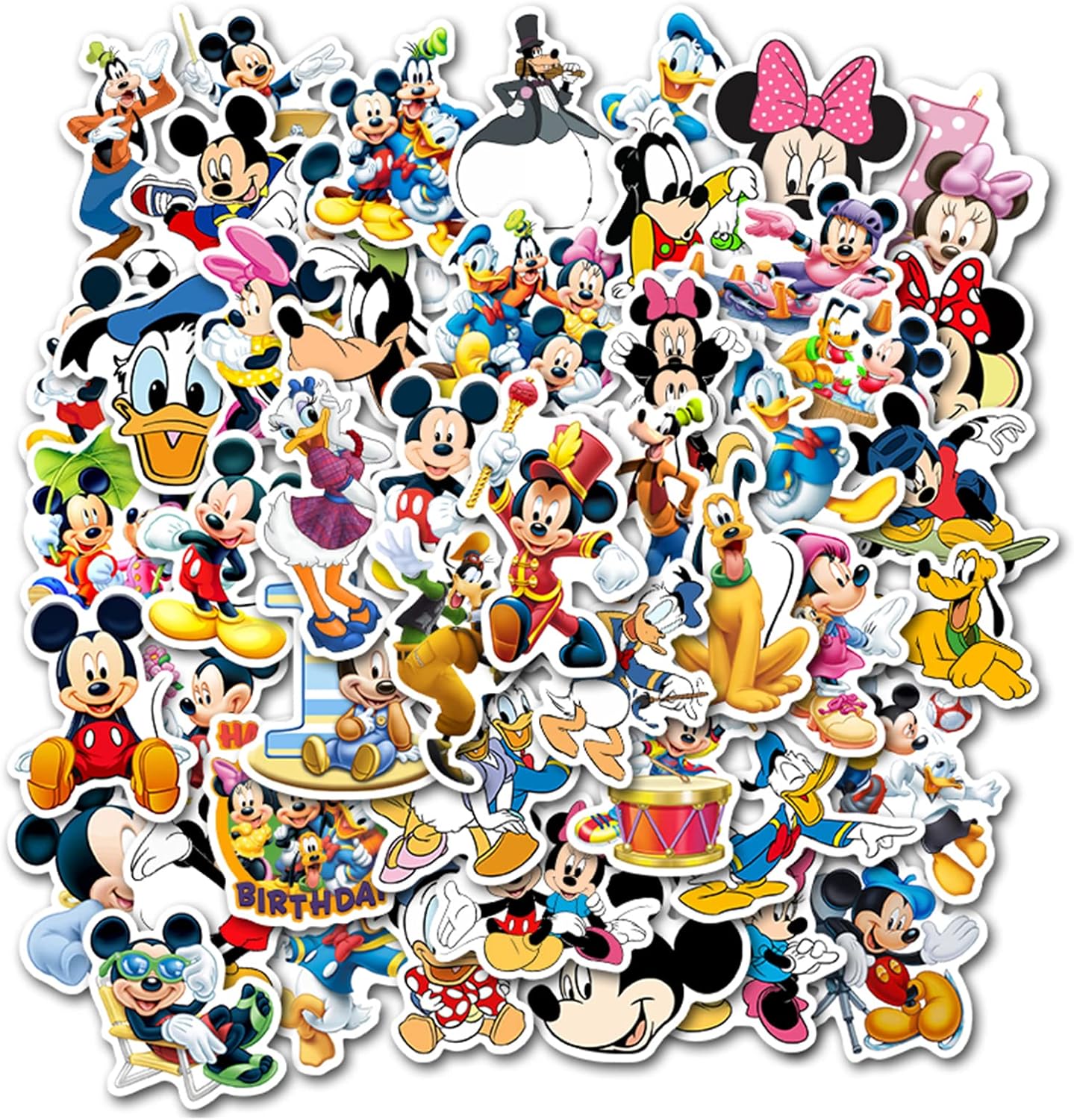50Pcs Hot Disney Mickey Mouse Stickers for Water Bottle Cup Laptop Guitar Car Motorcycle Bike Skateboard Luggage Box Vinyl Waterproof Graffiti Patches JHSL - Image 9