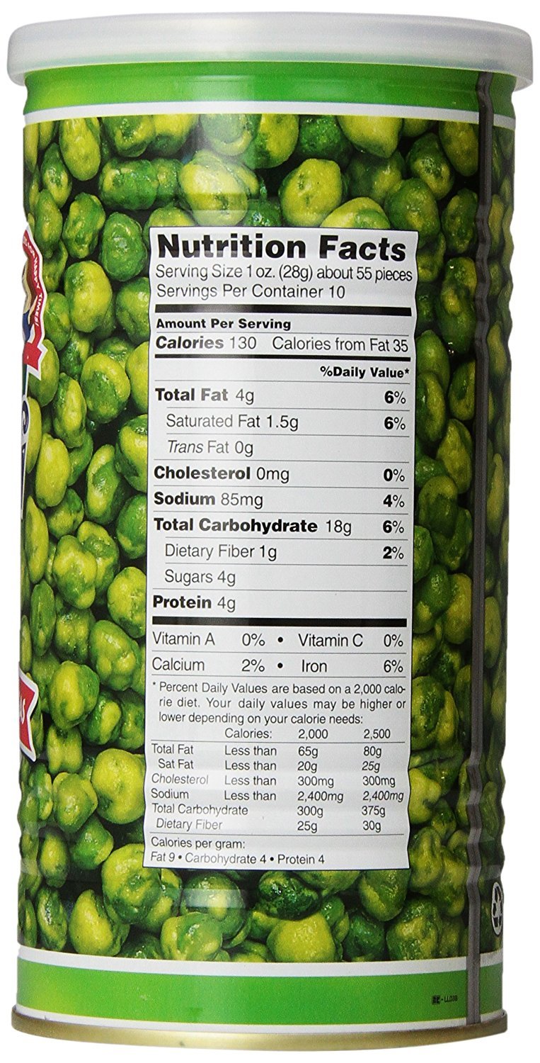 Hapi Hot Wasabi Peas, 9.9 Ounce Tins (Pack of 4) - Image 2