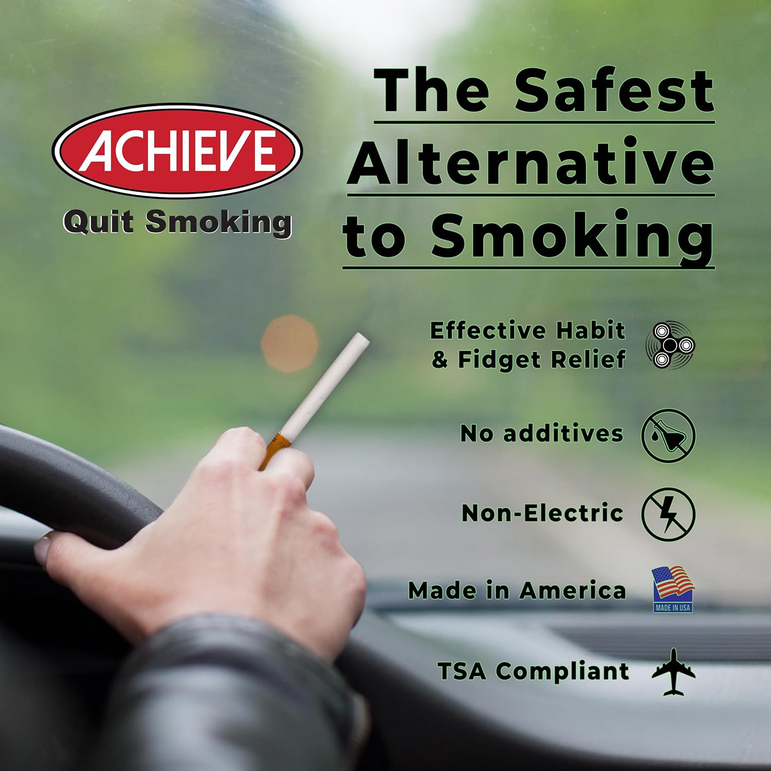 Stop Smoking Aids that Work | Tobacco-Free, Nicotine-Free, & Smoke-Free | Oral Fixation & Fidget Relief | The Safe Quit Smoking Tool for Smoking Cessation - Image 5