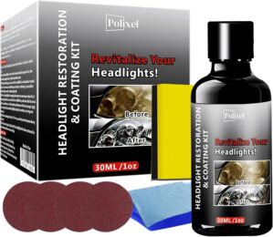 Car Headlight Restoration Kit, Inst...