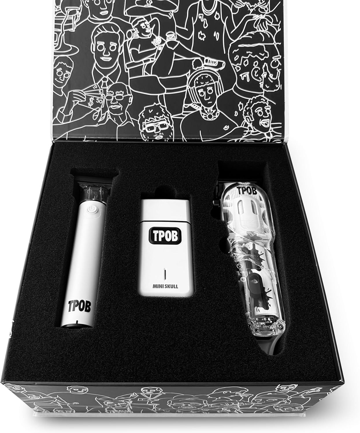 TPOB Slime 2 Barber Hair Clippers Trimmer Shaver Set for Men with Matte White Case and Fade Blade - Image 4