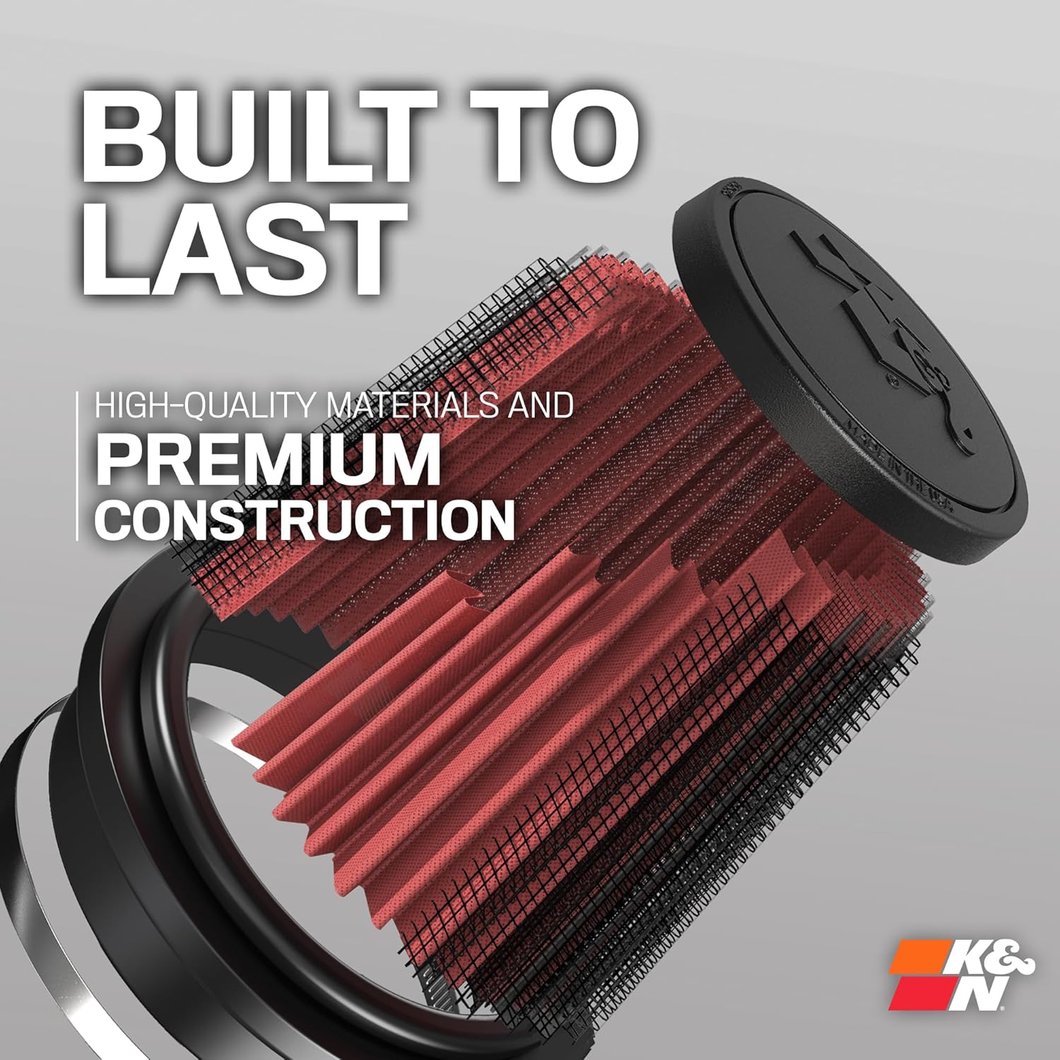 K&N High-Flow Original Lifetime Universal Clamp-On Air Filter: Performance, Premium, Washable: Flange Diameter: 4 In, Filter Height: 5.5 In, Flange Length: 1.125 In, Shape: Round Tapered, RG-1001WT - Image 5