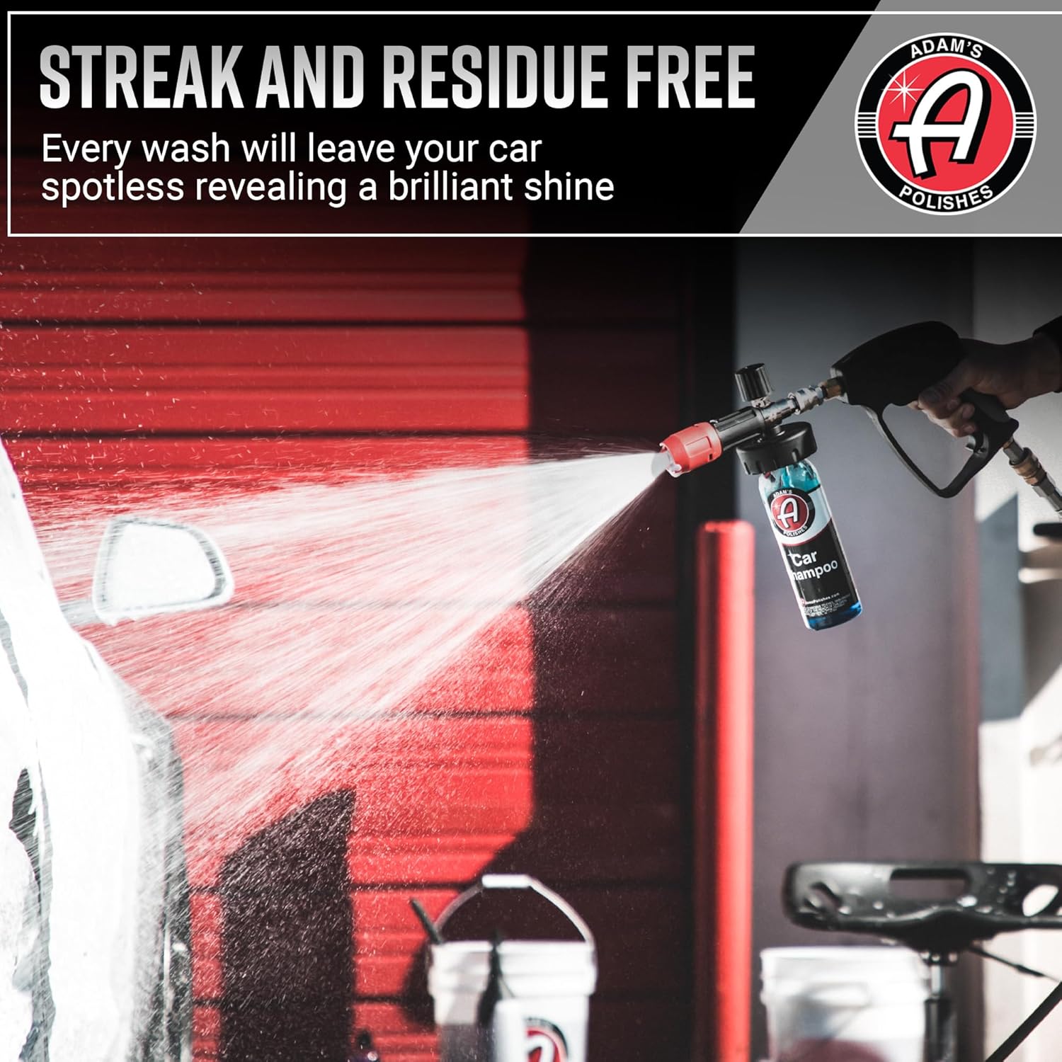 Adam's Car Shampoo (16oz) - pH Best Biodegradable Car Wash Soap for Foam Cannon, Spray Gun or Bucket - High Foam, Scratch-Free Auto Detailing for Cars, Trucks, RVs & Motorcycles - Image 4