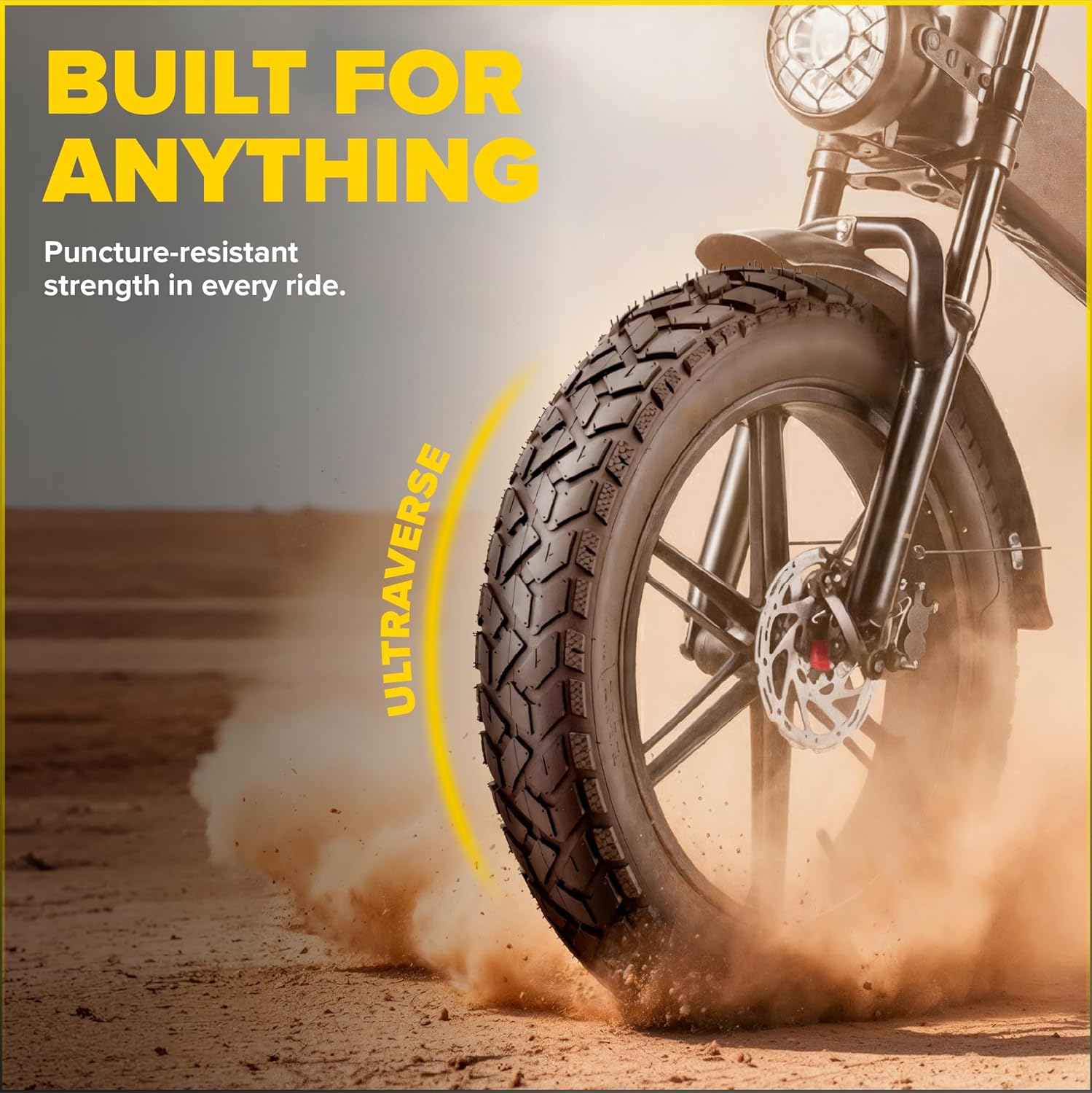 ULTRAVERSE 24x4 E-Bike Fat Tire - Robust, High-Performance 24inch Fat Tyre for MTB and Ebikes, Durable All-Terrain Directional Tread, Superior Density for Street & Trail Adventures-1 Unit - Image 8