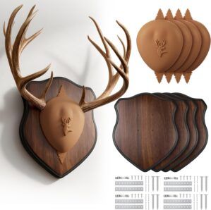 Deer Antler Mounting Kit, Wood Plaq...