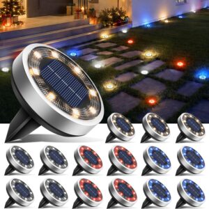 btfarm 16 Pack Solar Lights Outdoor...