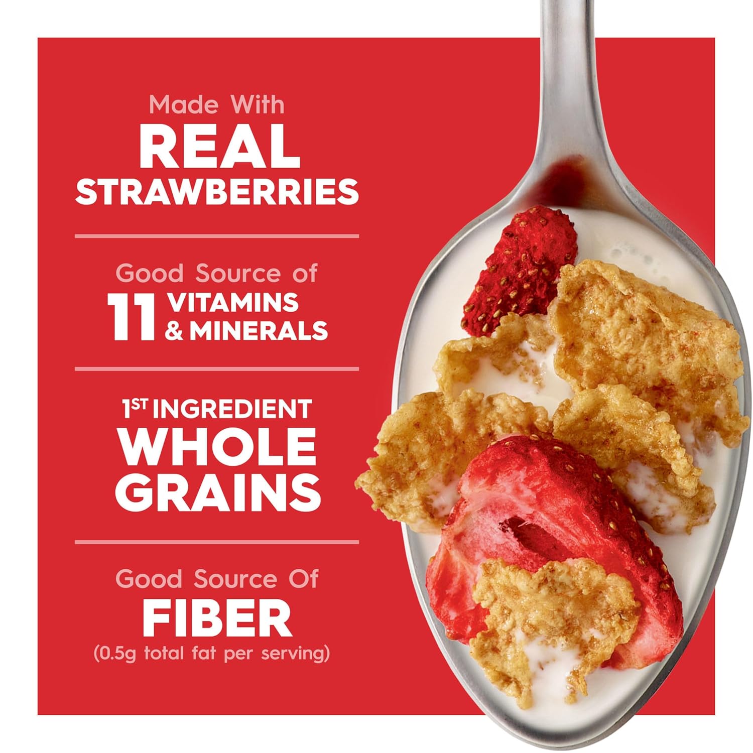 Kellogg's Special K Red Berries Breakfast Cereal, Good Source of Fiber, Giant Size, 19.2 oz - Image 5