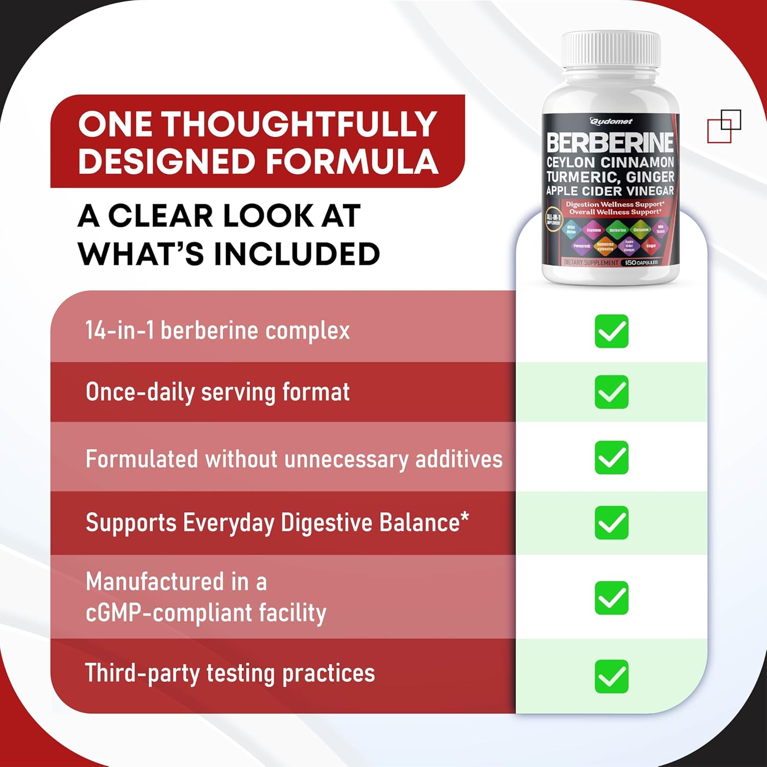 Berberine Ceylon Cinnamon - All-in-1 Supplement with Bitter Melon AVG Gymnema sylvestre Turmeric Milk Thistle Licorice Holy Basil Fenugreek Banaba - Image 6