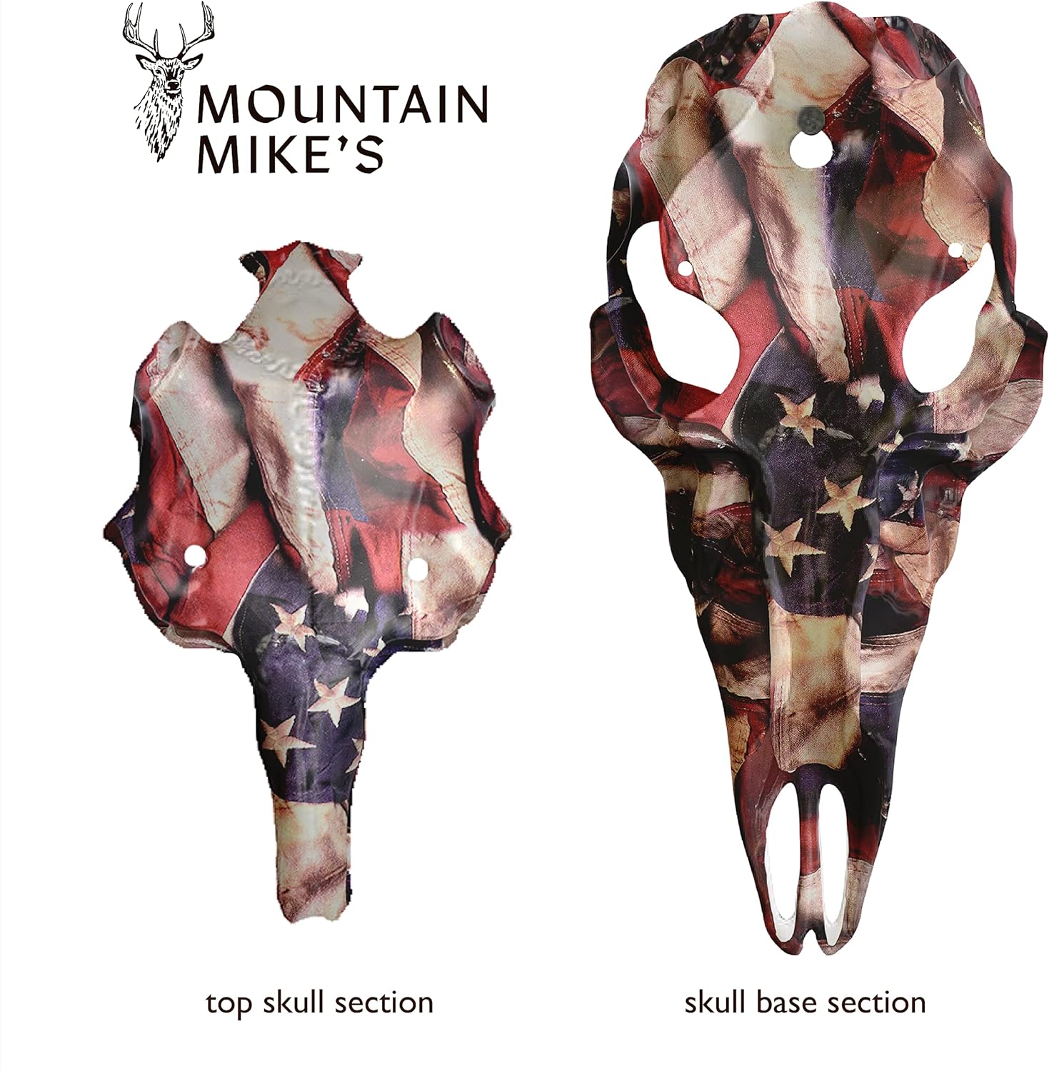 Skull Master by Illusion | Color: Respect Flag | European Mount | Antler Mounting Kit | Euro Mount | 3D Modeled Replica Deer Skull | Taxidermy | for Harvested and Shed Antlers | Universal Sizing - Image 7