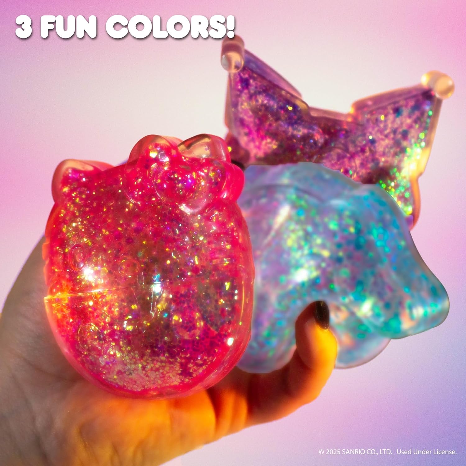 Hello Kitty® and Friends SLIMYGLOOP Gelli Gels – Kuromi™, Slow Rising Sensory Squeeze Toy with Glitter, Gel Filled Fidget Toys - Image 6