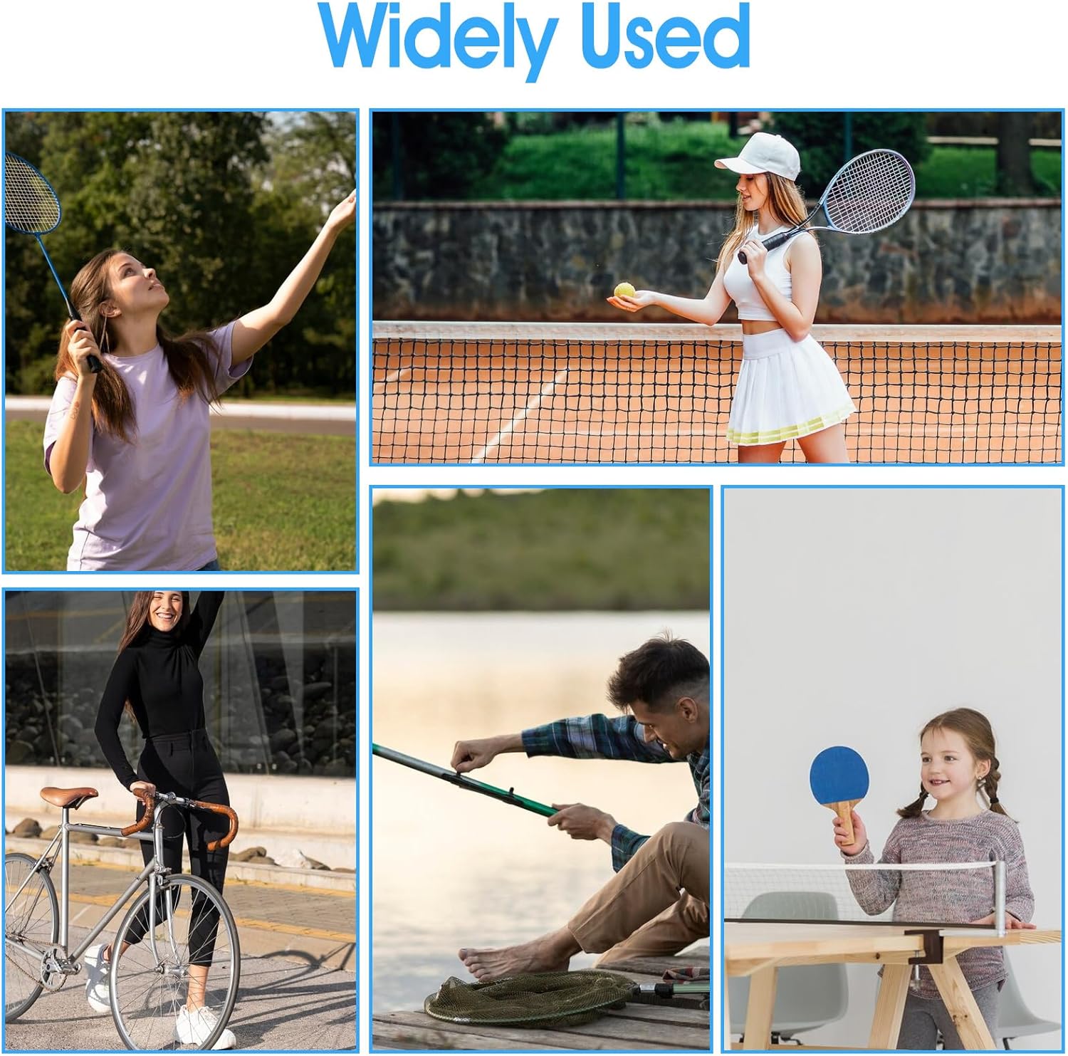 Jeffdad 6 Pack Tennis Racket Grip Tape, Precut and Dry Feel Anti Slip Tennis Grip Tape Absorbent Tennis Grips for Tennis, Pickleball, Badminton Rackets - Image 7