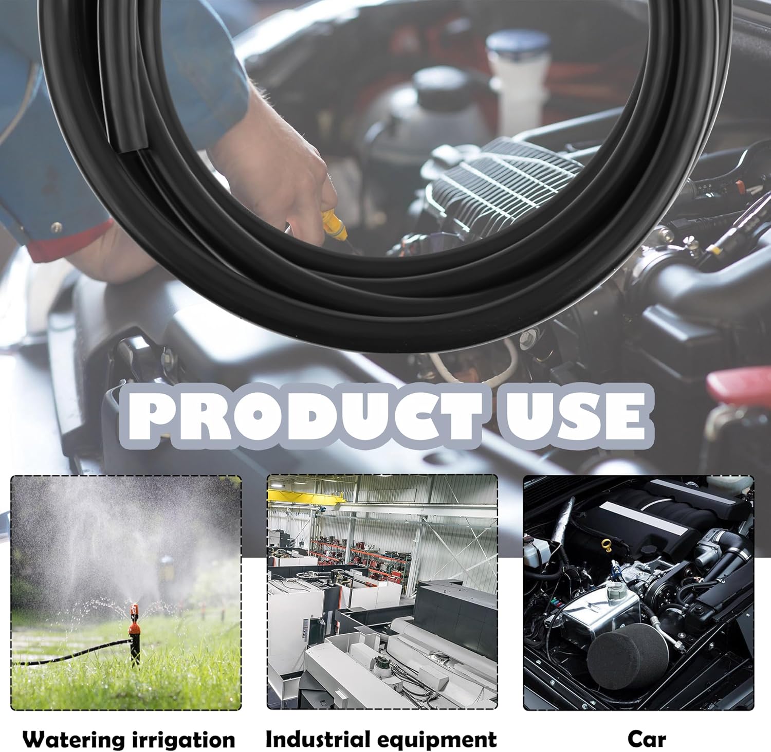 10Ft Vacuum Hose Automotive,ID 5/32 Inch (4mm) Silicone Vacuum Hose for Transporting Air and Water,Universal Vacuum Lines Automotive Accessories for Car Truck SUV - Image 7