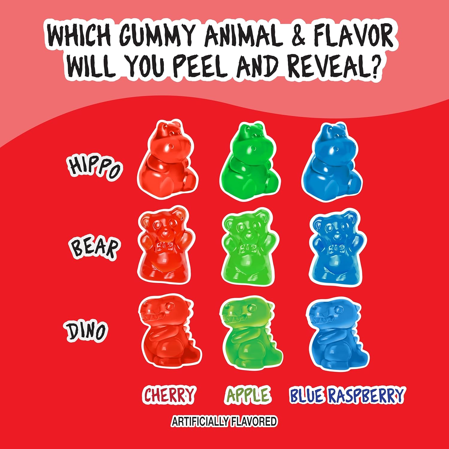Juicy Drop Easter Mystery Gummy Candy Cubes, Original Flavor, 5oz, Peelable Strawberry Gummy Cube, Mystery Animal Inside, Interactive 2-in-1 Treat, Easter Basket Stuffers, Gifts for Kids, Party Favors - Image 4