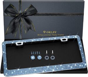 Bling License Plate Frame for Women...
