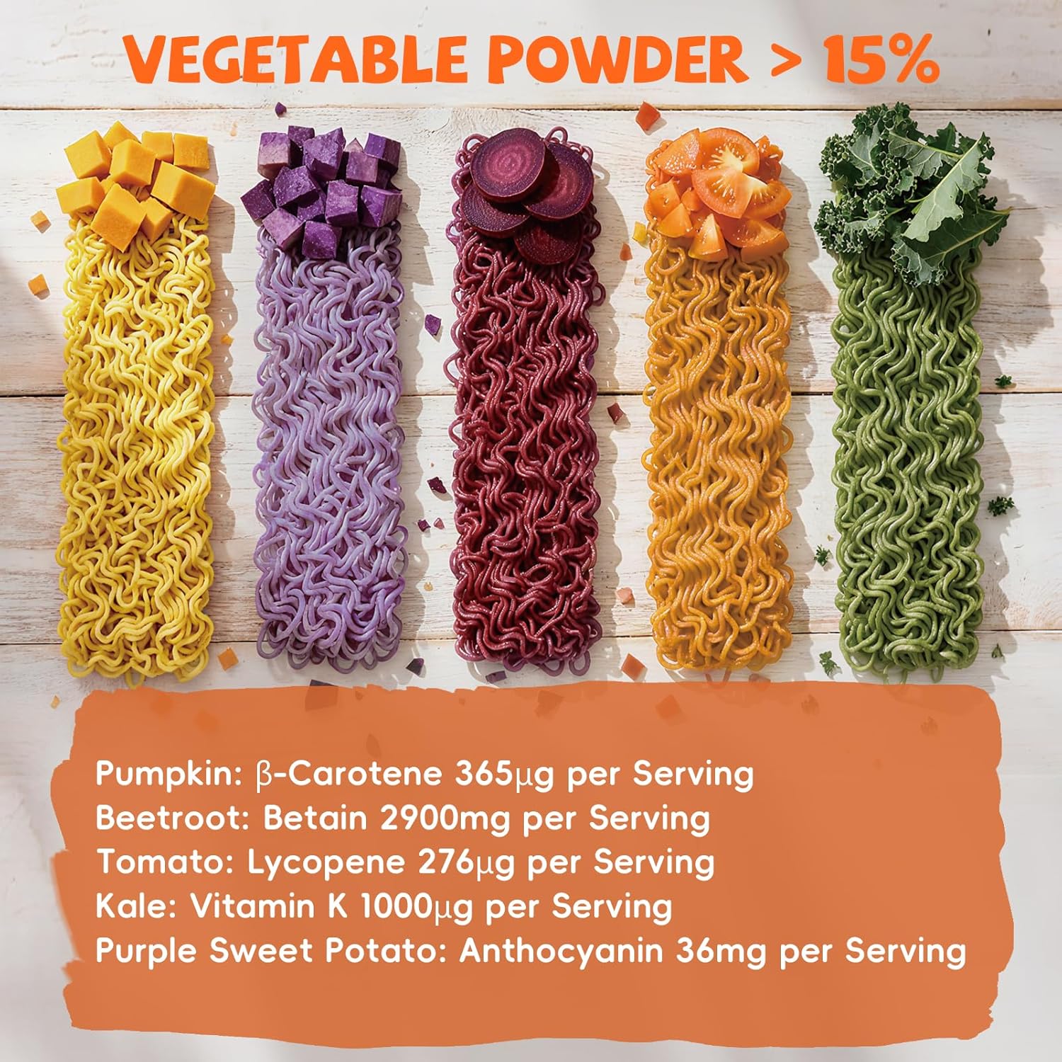 SUNGIVEN Organic Ramen Noodles Mixed Vegetable Healthy Low Sodium Ready in 3 Minutes Non-Fried Instant No Additives or Preservatives 2.47 OZ (Pack of 10) - Image 3