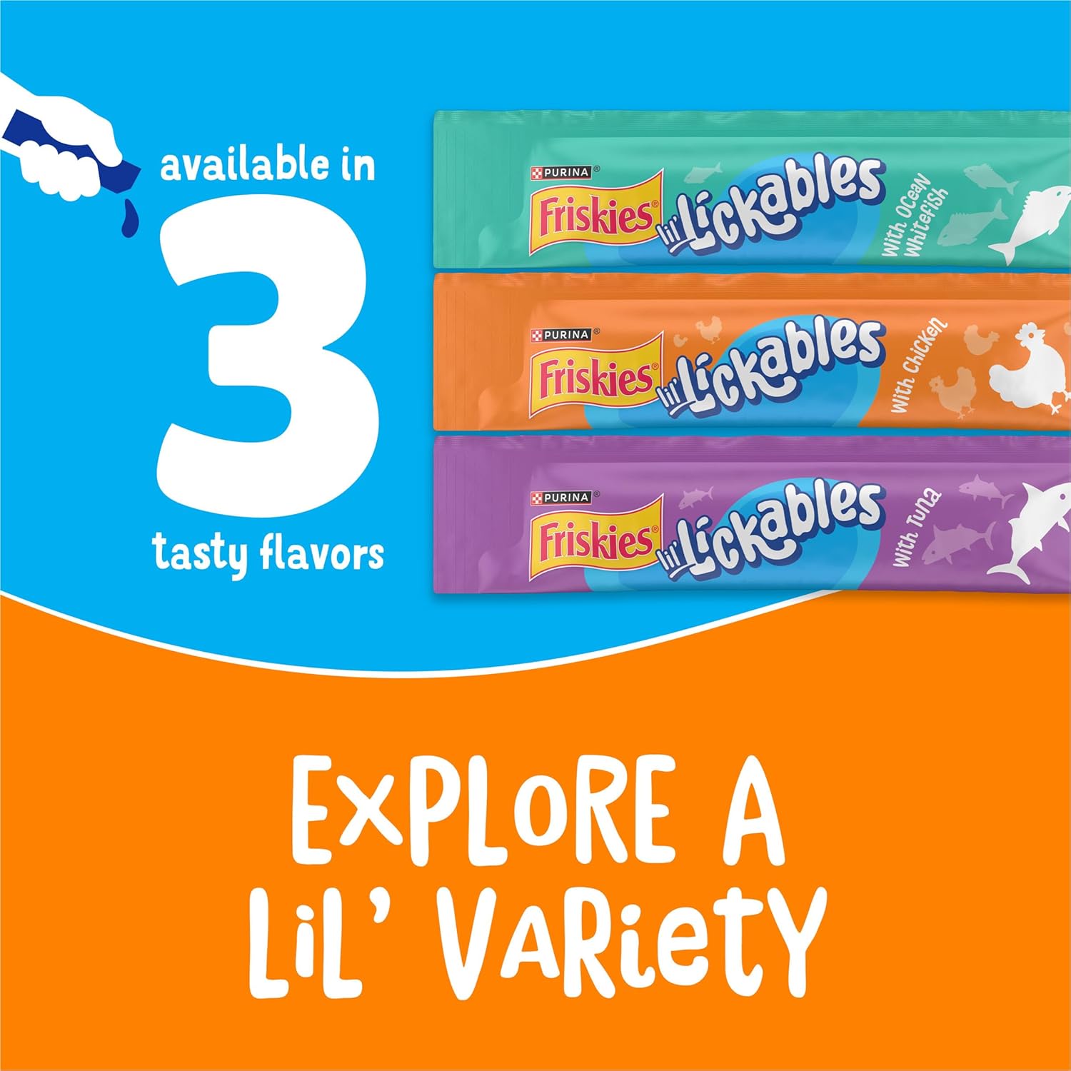 Purina Friskies Lil’ Lickables with Chicken Lickable Cat Treats - 16 oz (Pack of 32) - Image 9