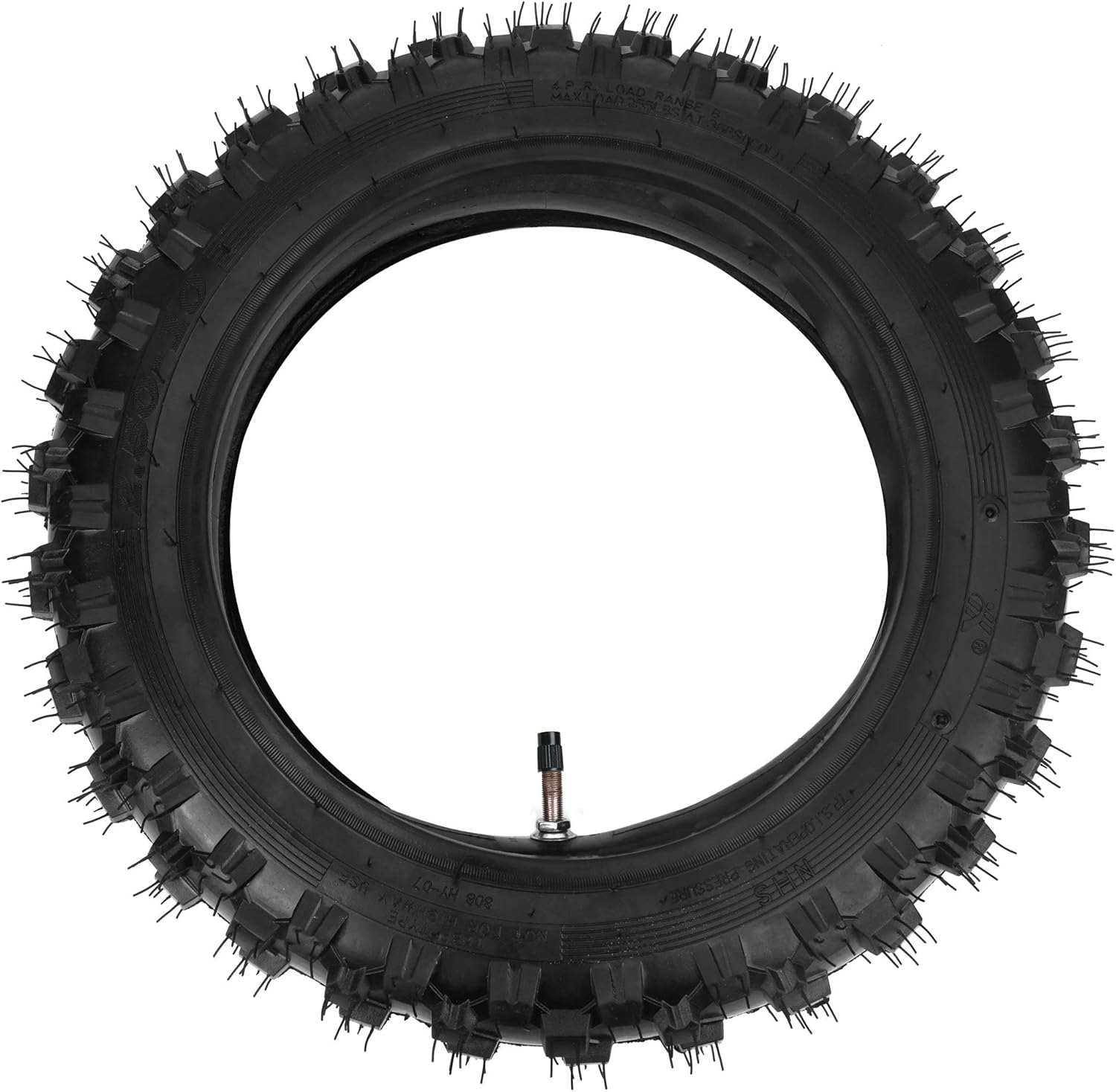 (2 Set) 2.5-10" Off-Road Tire and Inner Tube Set - Dirt Bike Tire with 10-Inch Rim and 2.5/2.75-10 Dirt Bike Inner Tube Heavy Duty Compatible with Honda CRF50/XR50, Suzuki DRZ70/JR50 and Yamaha PW50 - Image 7