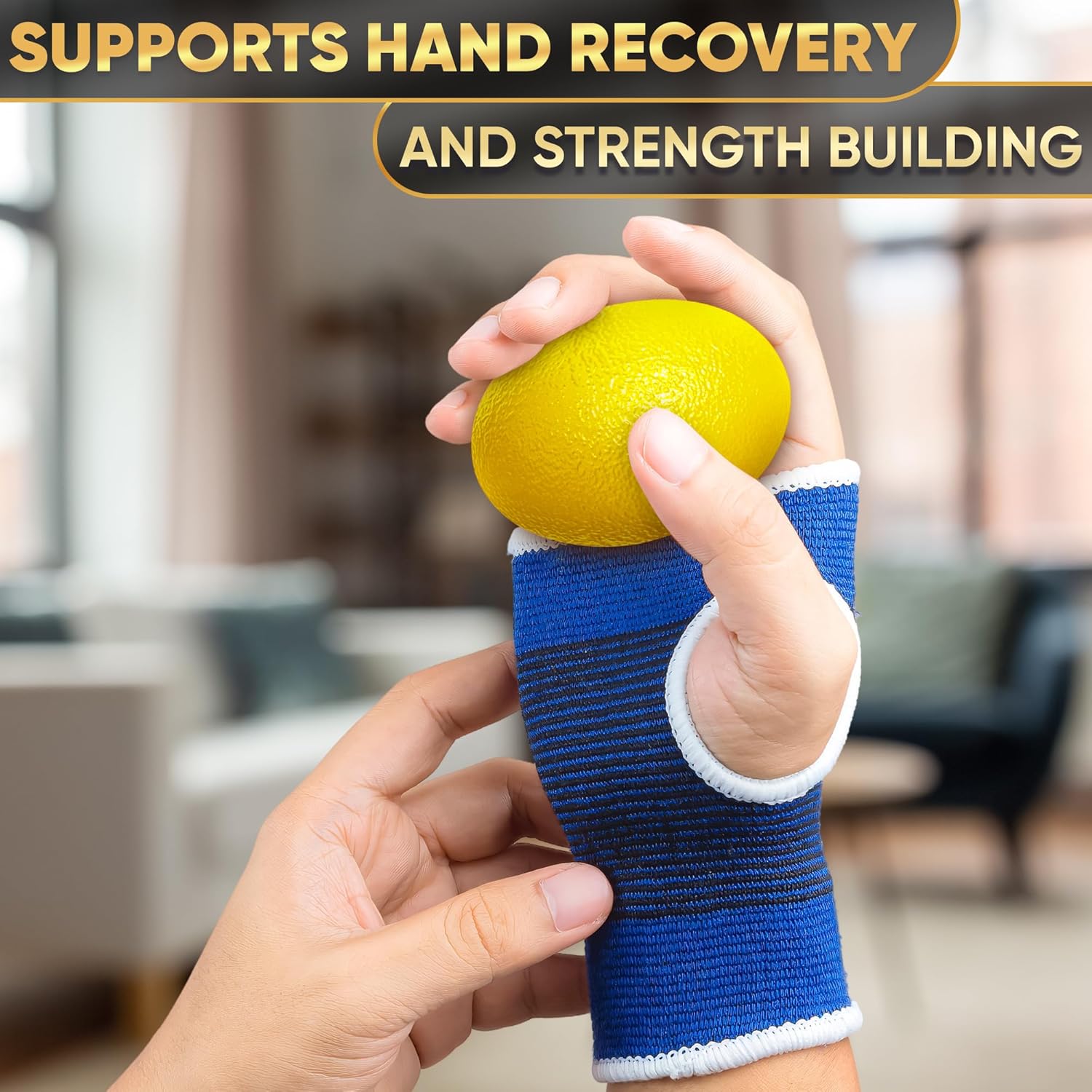 4 Pcs Squeeze Balls for Hand Therapy - 4 Resistance Levels Hand Exercise Balls for Arthritis, Pleasant to Touch & Lightweight - Physical Therapy Ball for Recovery, Stress Relief, Grip Strength, Focus - Image 7