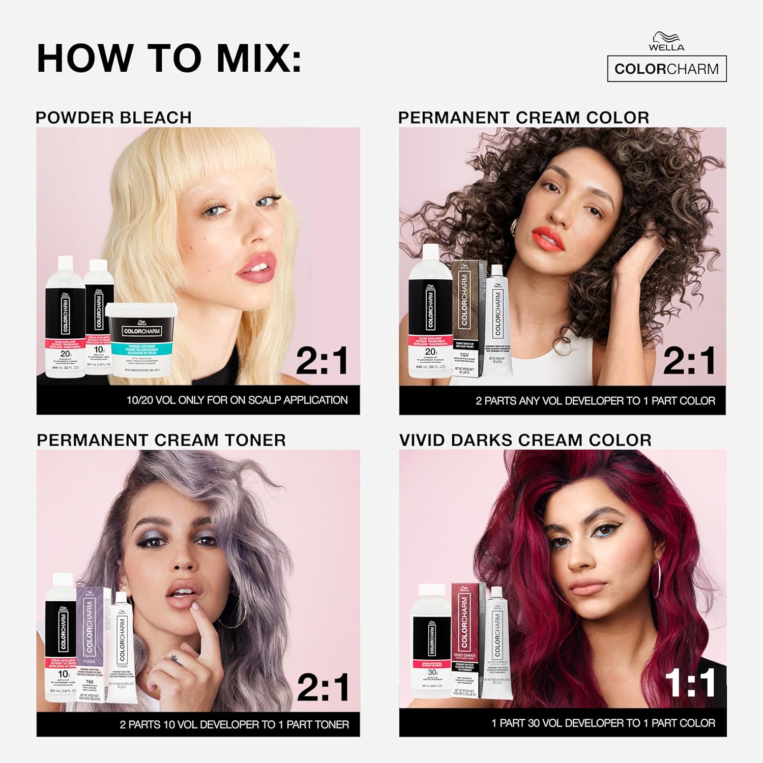 COLORCHARM Cream Hair Color Developers | For Activating Color, Highlighting, Gray Coverage, Blending, and Rich Multi-Dimensional End Results | Vegan | Various Sizes - Image 4