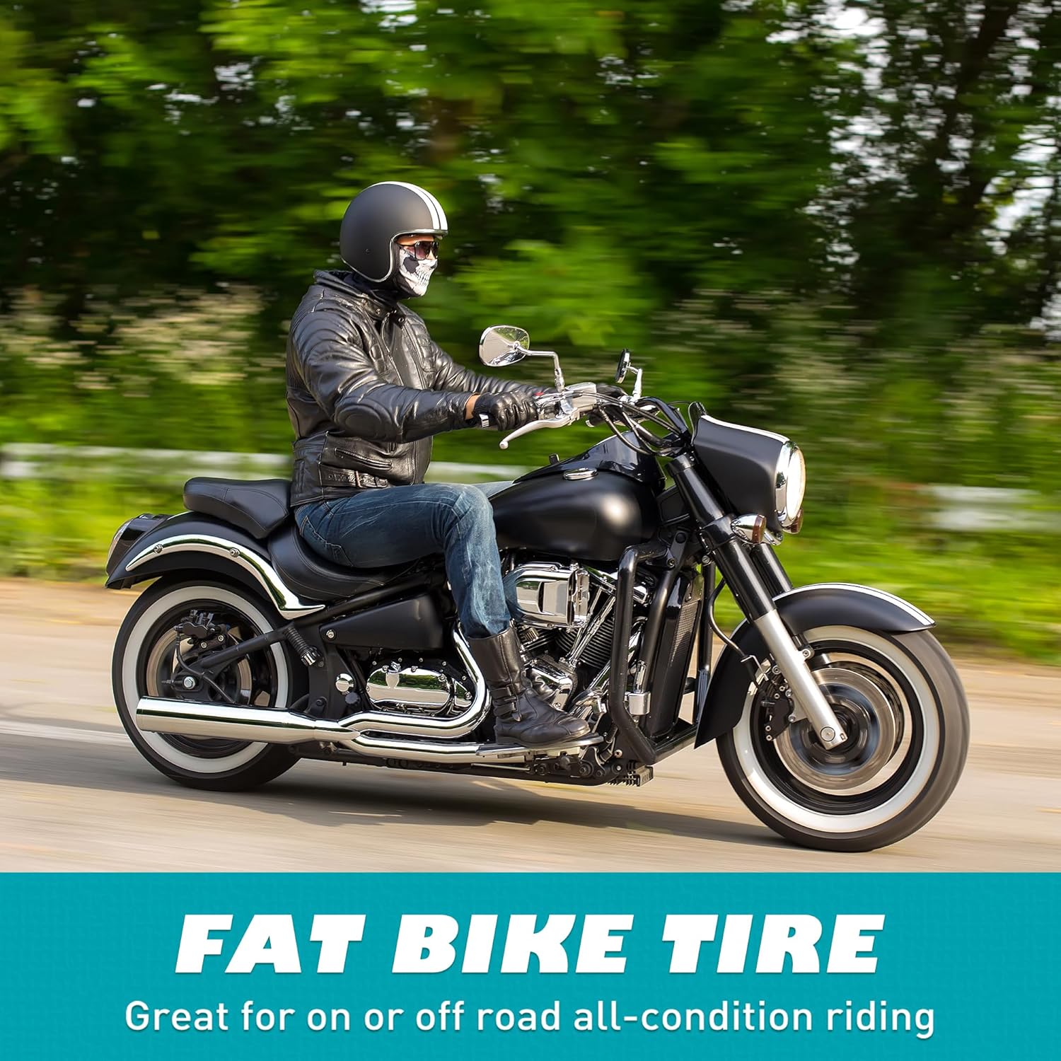 E Bike 20/26x4.0 Fat tire 20 x 4 Fat tire 20x4 Bike tire 1 Pack Heavy Duty High-Performance Wear-Resistant E-Bike Mountain Snow Bike Tire ,Fat Bike Tires,Brown Wall/White Wall/Black - Image 3